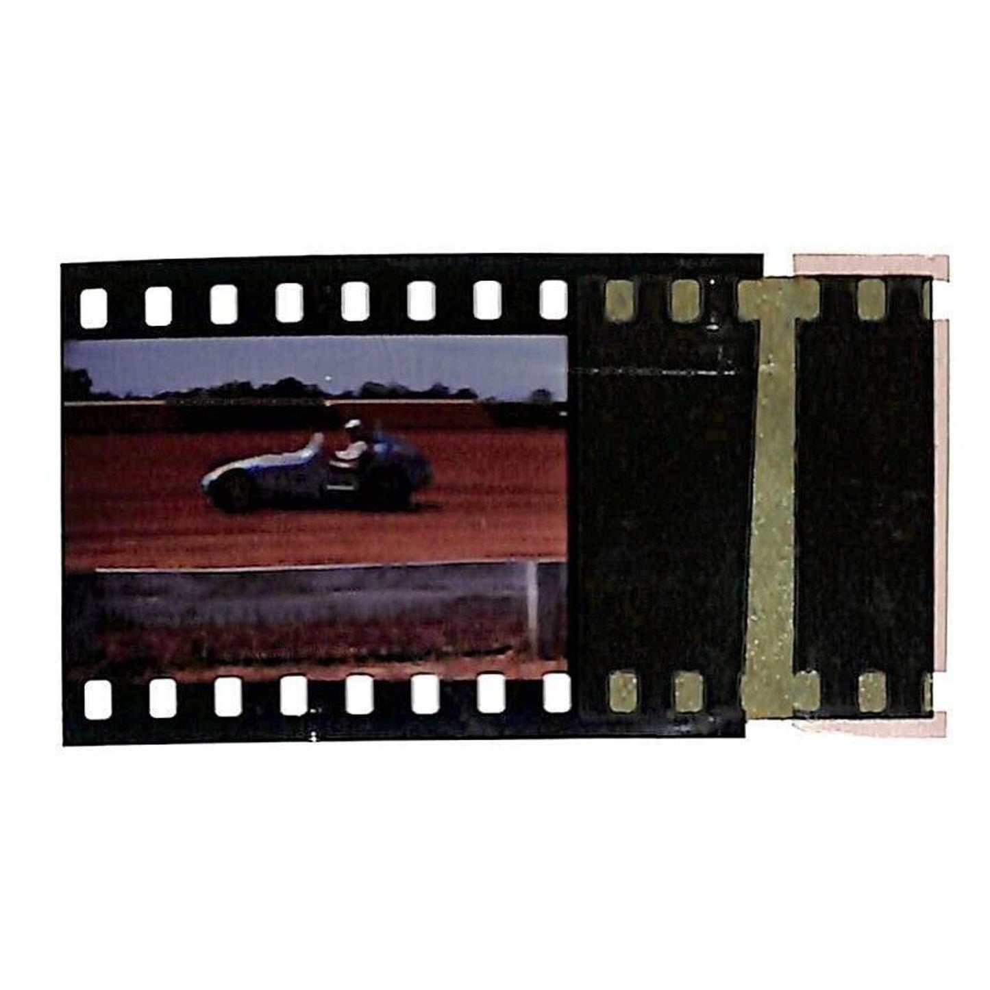 c1964 Kodak Color Transparencies Instructions Sheet w/ Race Car Neg. Clip - VGC