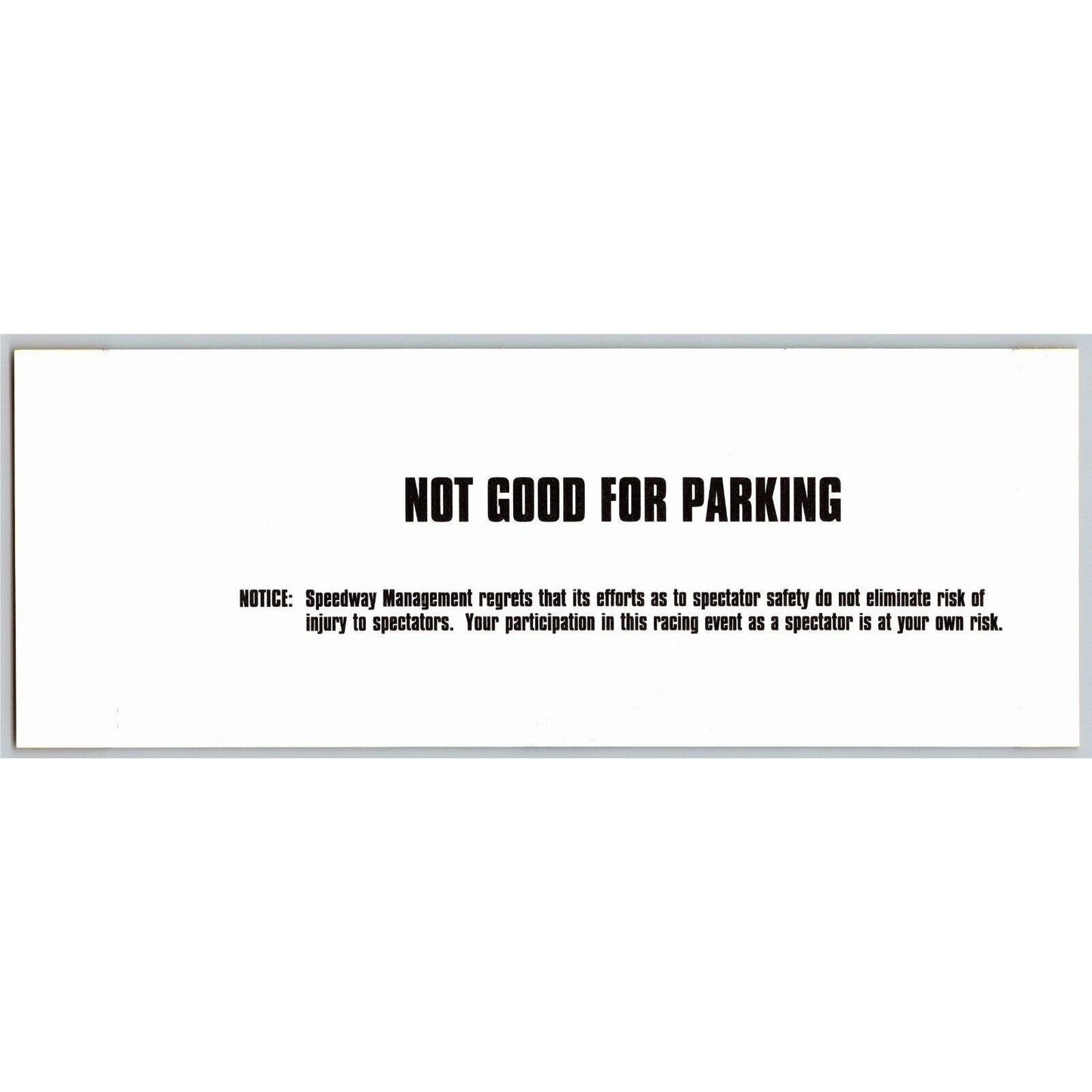 2000 Indy 500 (1st Day Saturday Practice) Pagoda Terrace Unused Ticket IMS #37