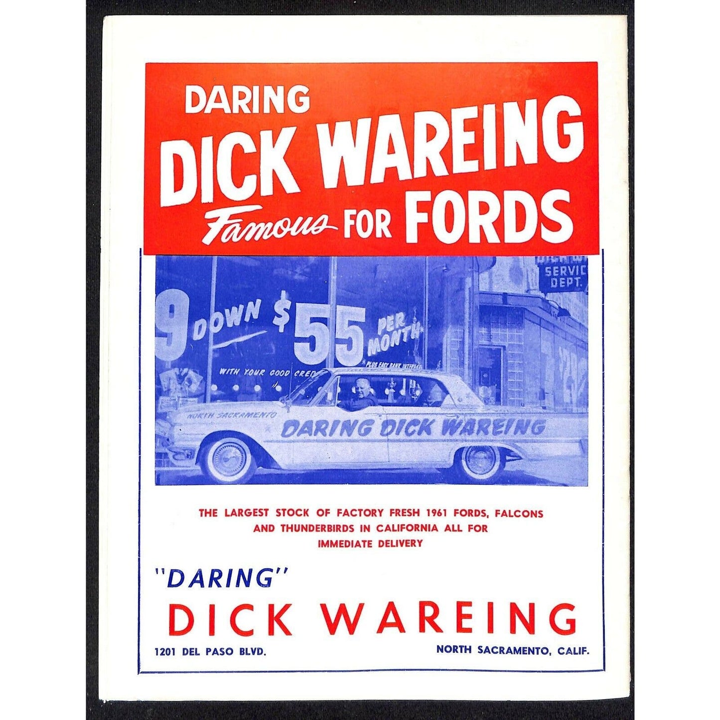 Scarce 10/30 1960 Sacramento State Fair USAC Racing Program Big Car 100 Mile