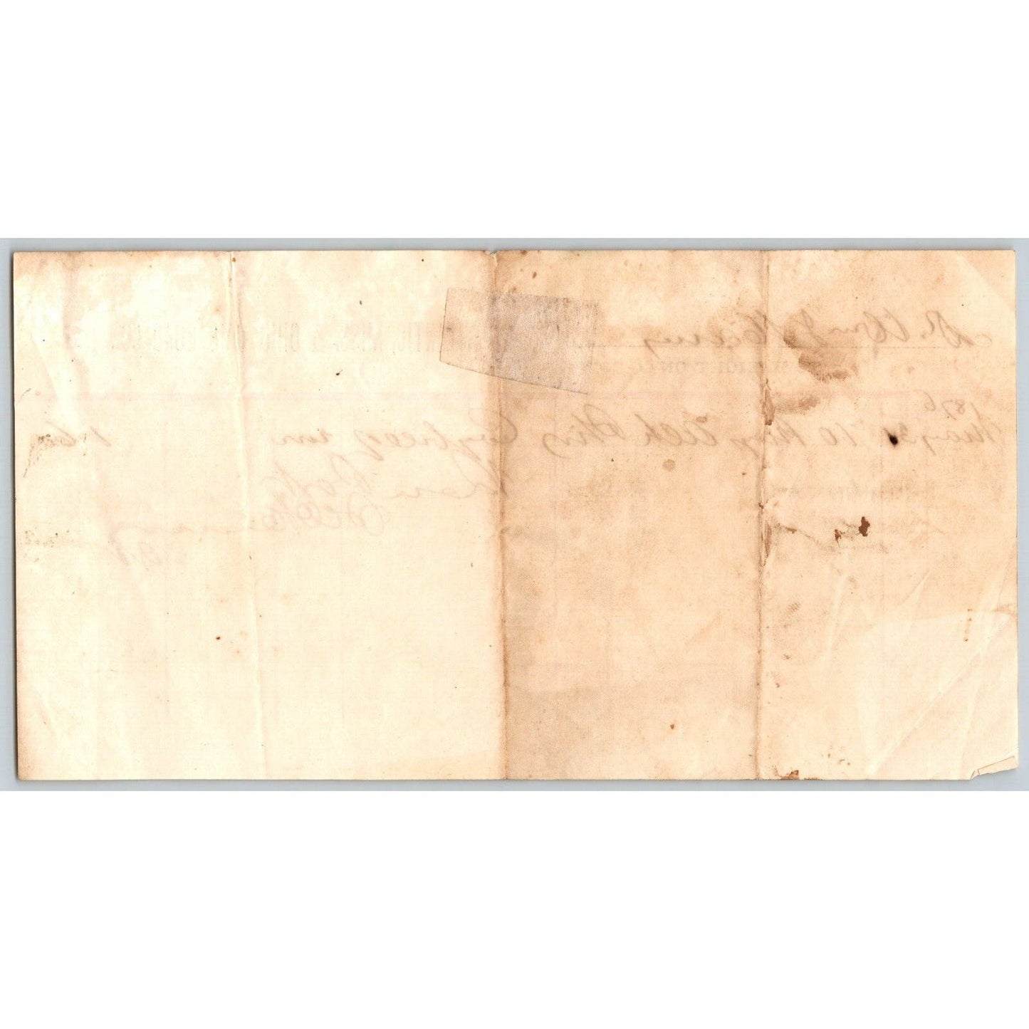 Atlantic, Miss. & Ohio Rail Road (1870-82) AM&O 1876 Freight Billhead - Scarce