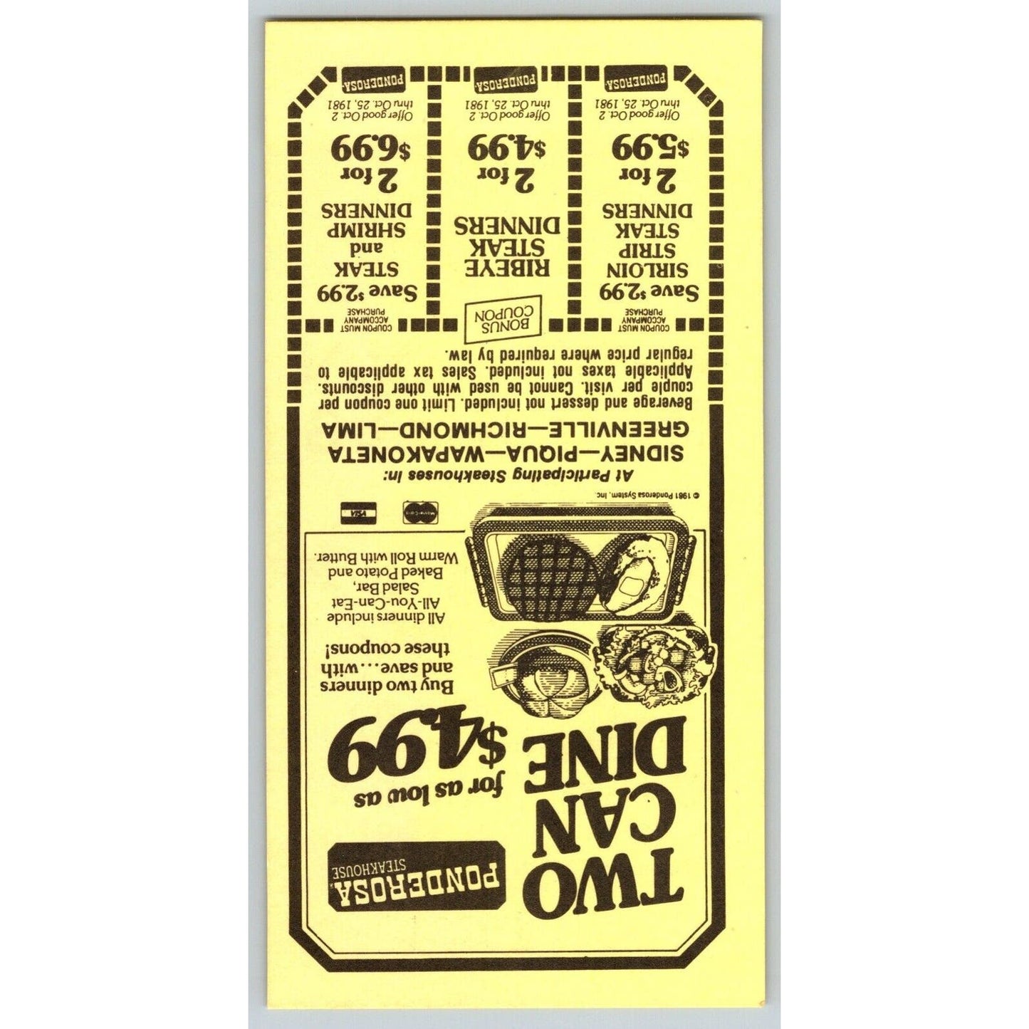 Eldora Speedway Rossburg, OH 1981 USAC 4-Crown Nationals Pit Pass Stub #10891