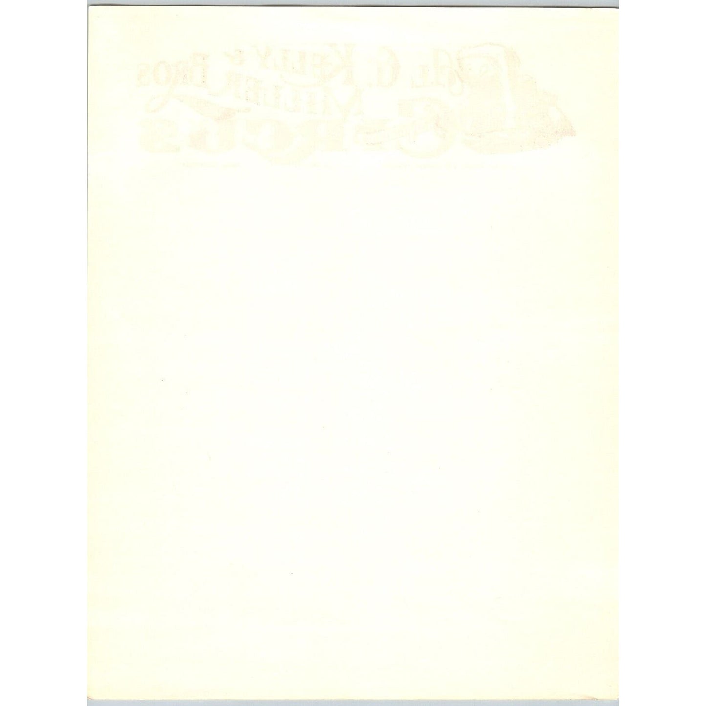 Al G. Kelly and Miller Bros Circus Letterhead Hippo Hugo, OK c1960's Scarce