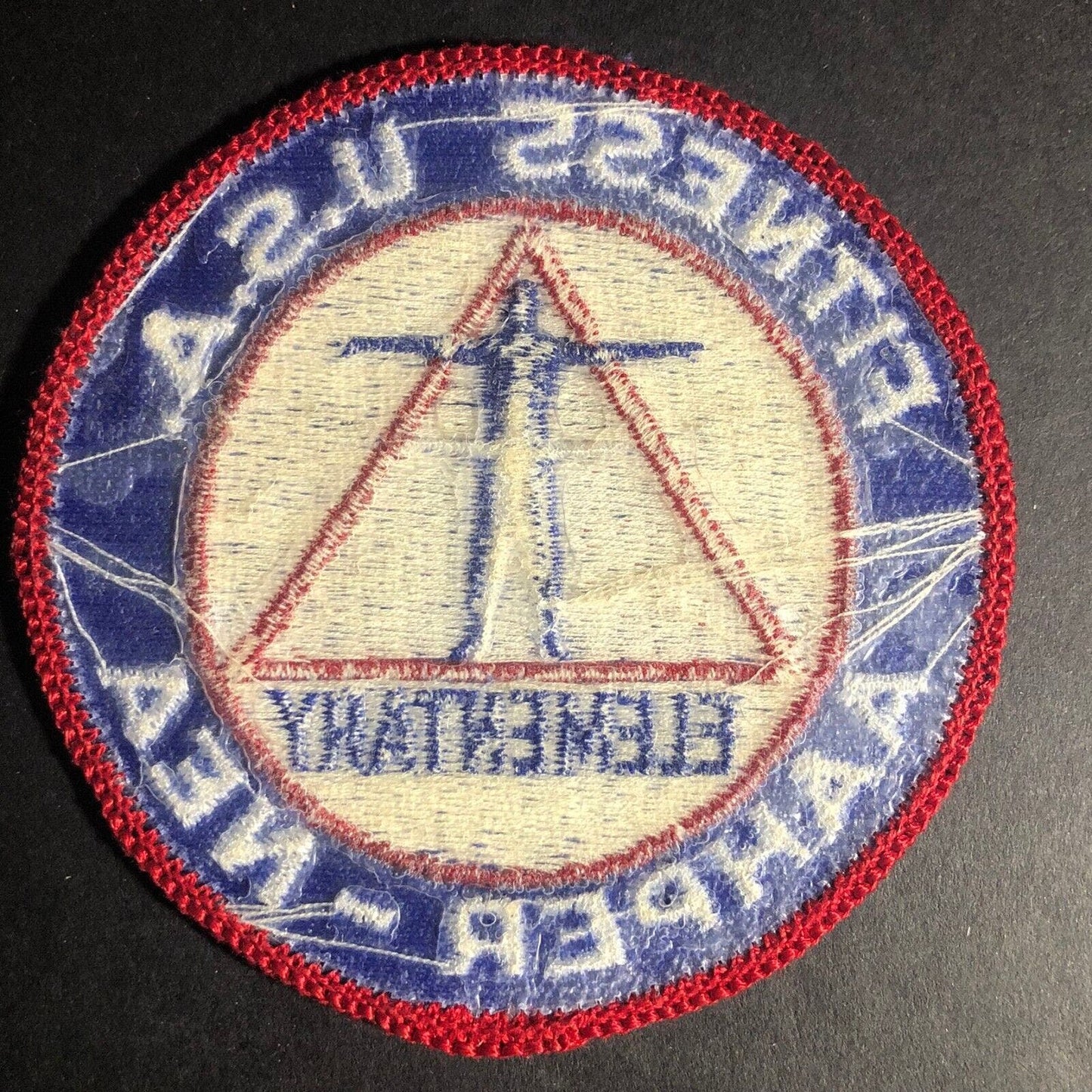 Fitness U.S.A - AAHPER - NEA Elementary Vintage Embroidered Patch c1960's-70's