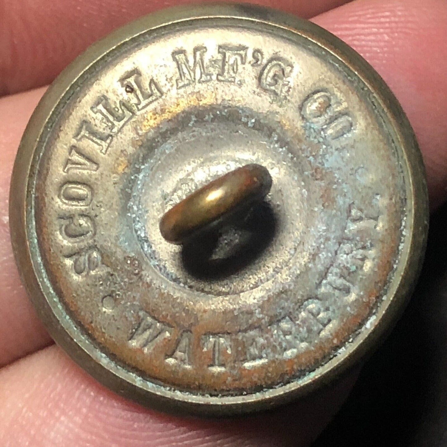 New York New Haven Hartford NH Railroad Brass Uniform Button 3/4" Scovill