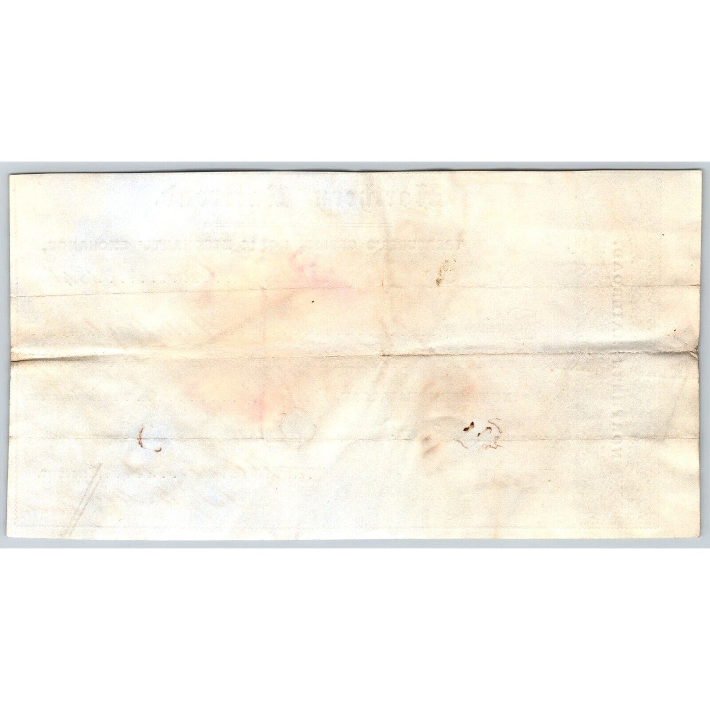 1846 Boston MA Treasurer Receipt Northern Railroad Stock Benjamin Huntington