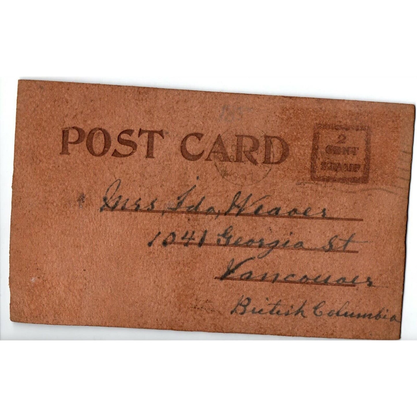 Vintage US Flag Patriotic Postcard 1907 Leather "..Looks Good ..in St. Thomas"