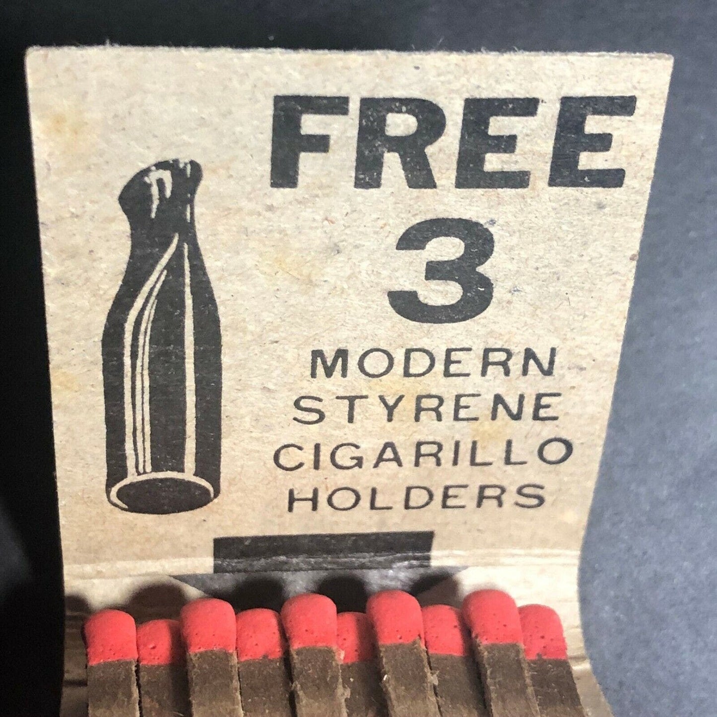 1960's-70's Full Matchbook "King Edward Cigarillos" "You Don't Have To Inhale.."