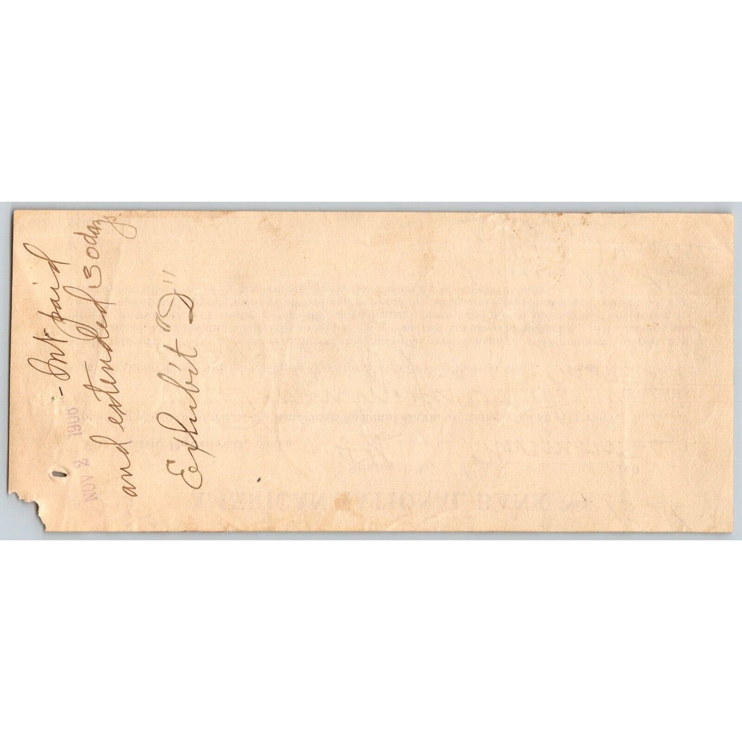 Stigler, Indian Territory Oklahoma 1906 $25 Promissory Note American National