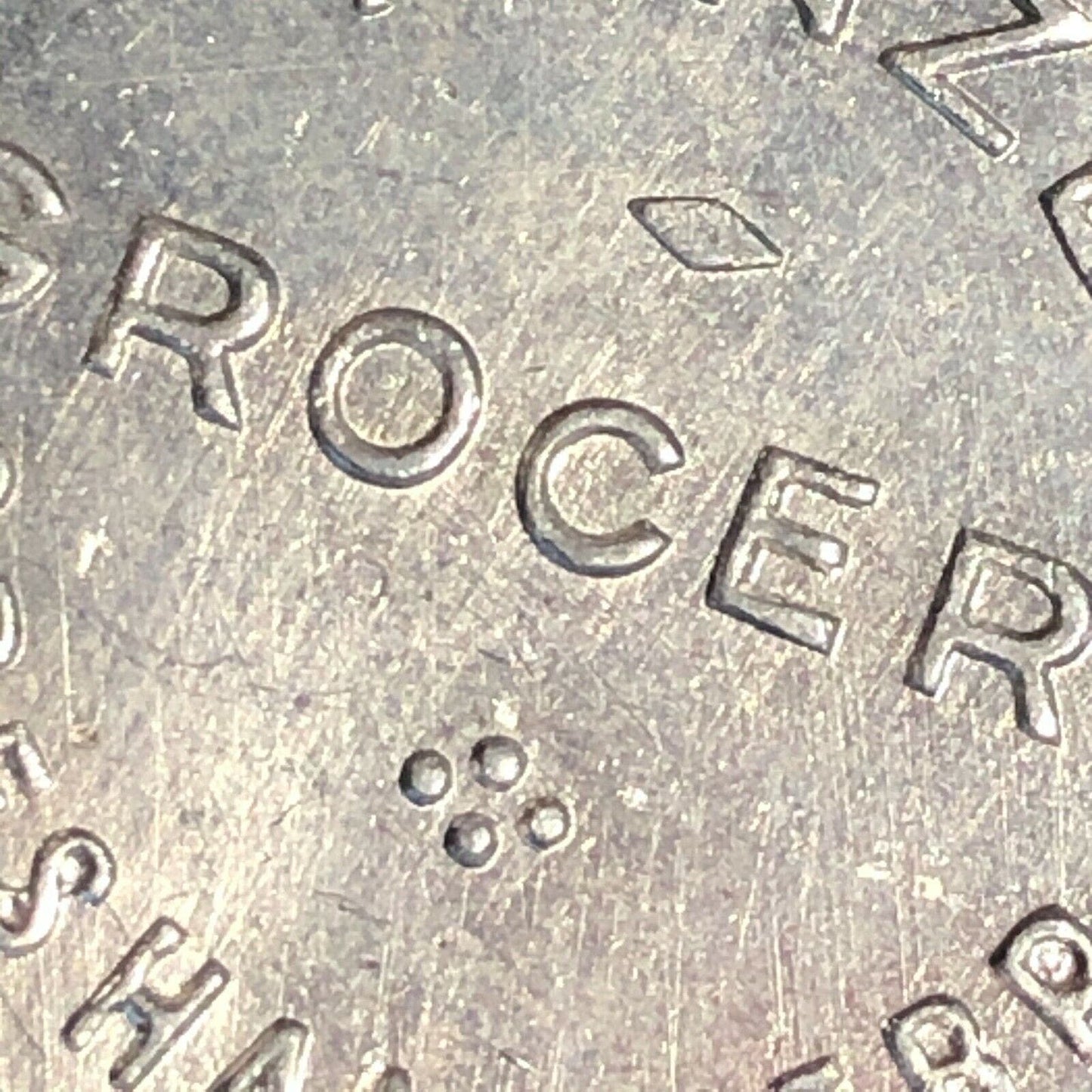 Hinze Grocery 31mm Aluminum Token "Good For $1.00 In Trade" Gresham, Nebraska