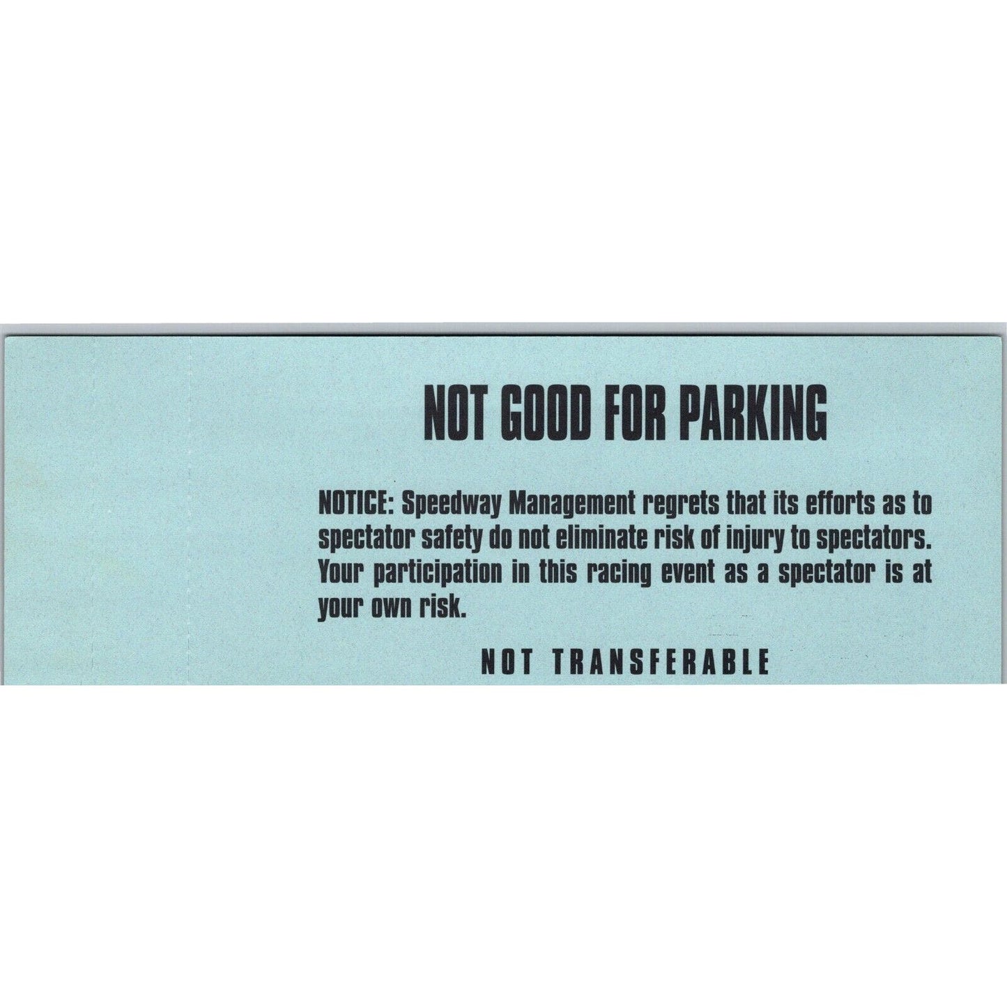 2001 Indy 500 Practice Day Gasoline Alley Unused Ticket Indianapolis #28