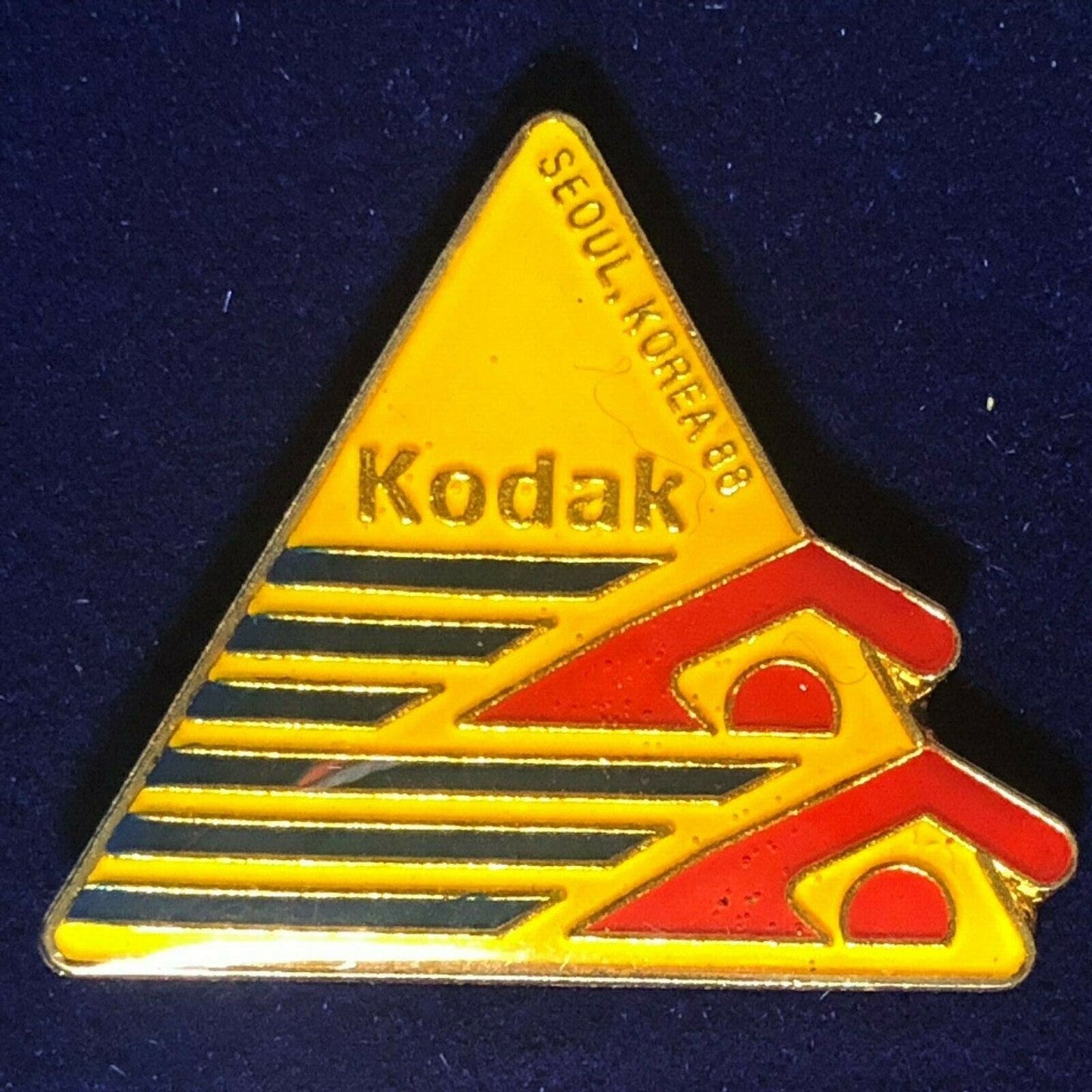 Vintage Kodak Lapel Hat Pin 1988 Seoul Olympics - Swimming