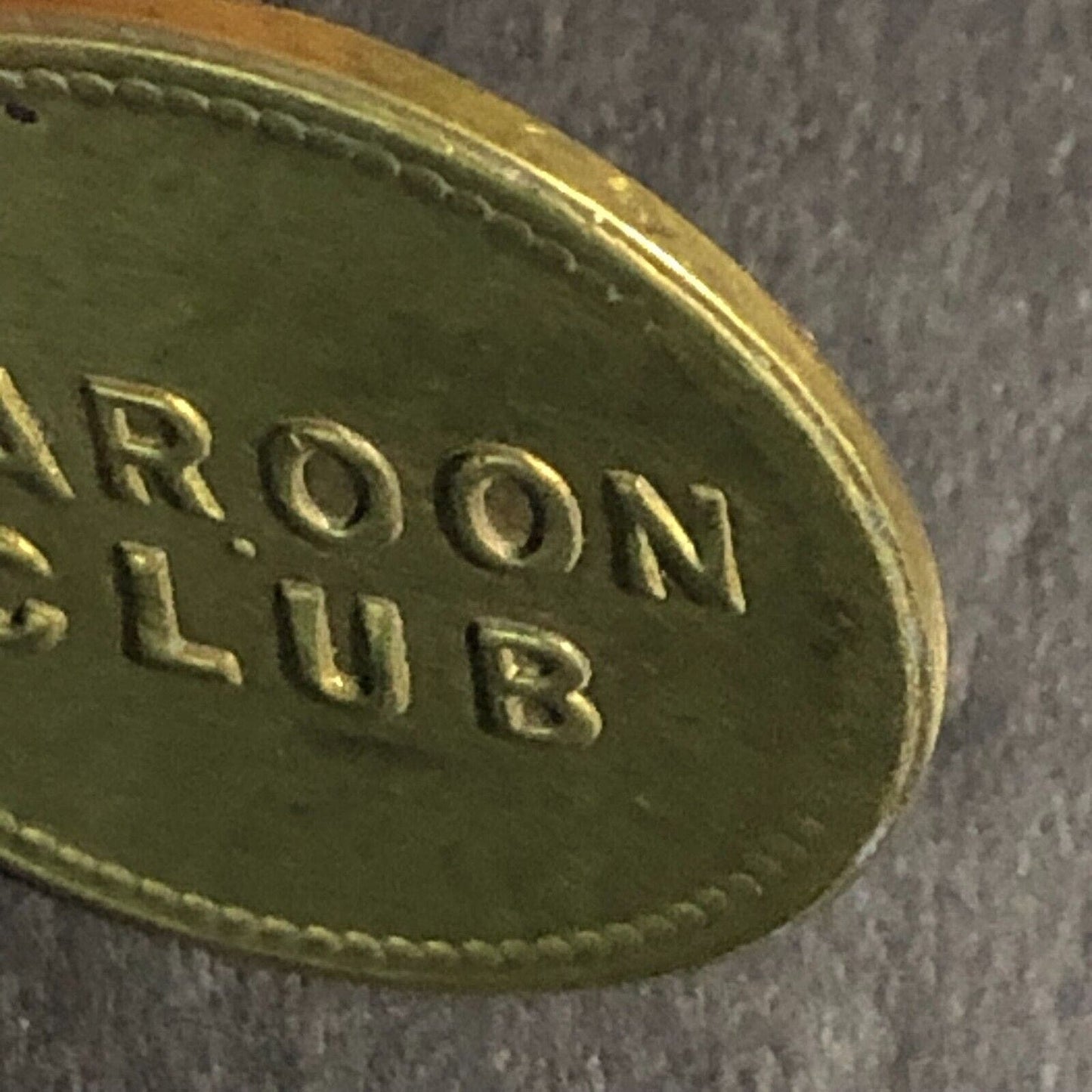 Maroon Club G/F 10c Brass Trade Token 22.35mm - Unknown / Maverick