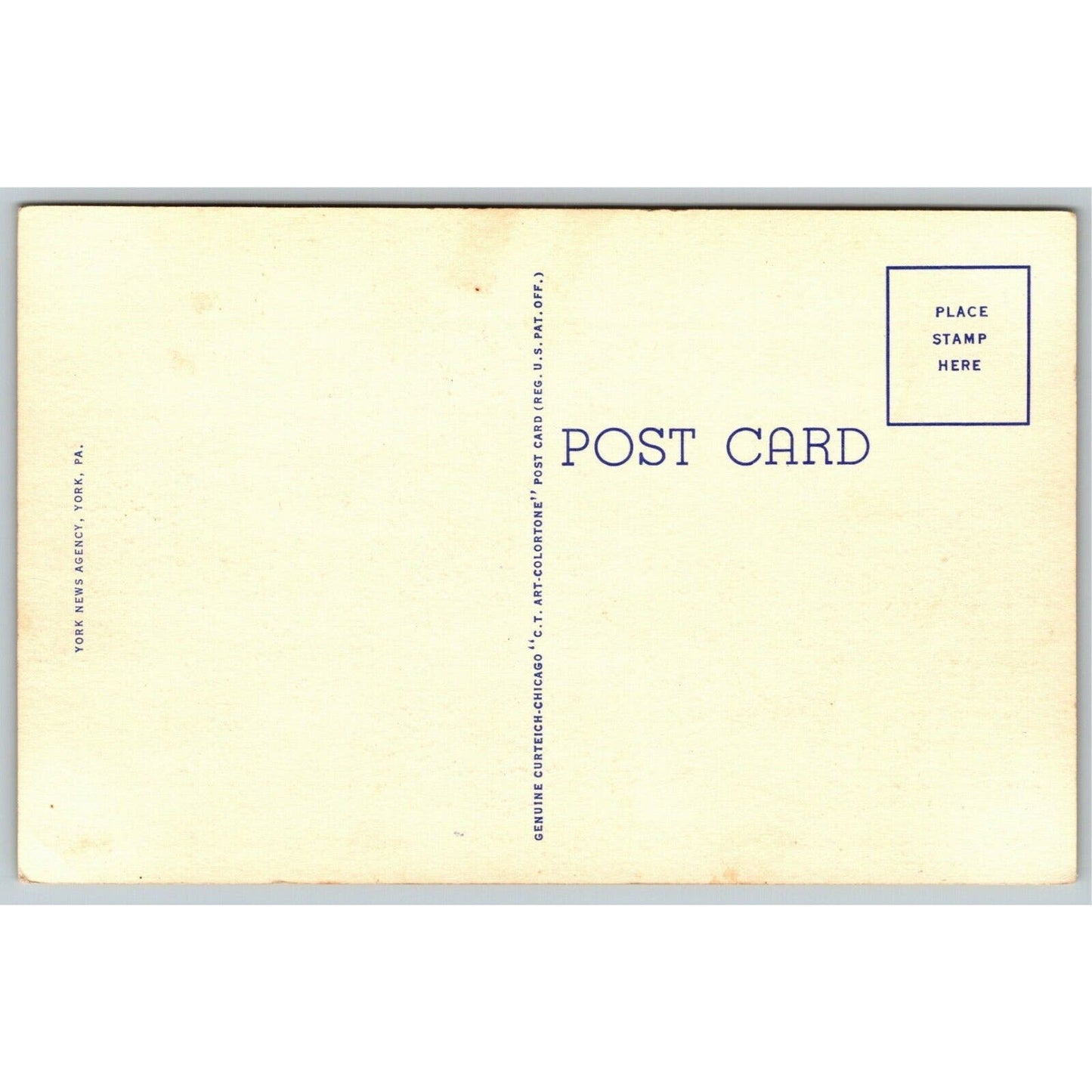 Vintage Linen Postcard Martin Memorial Library, York, Pa Unposted