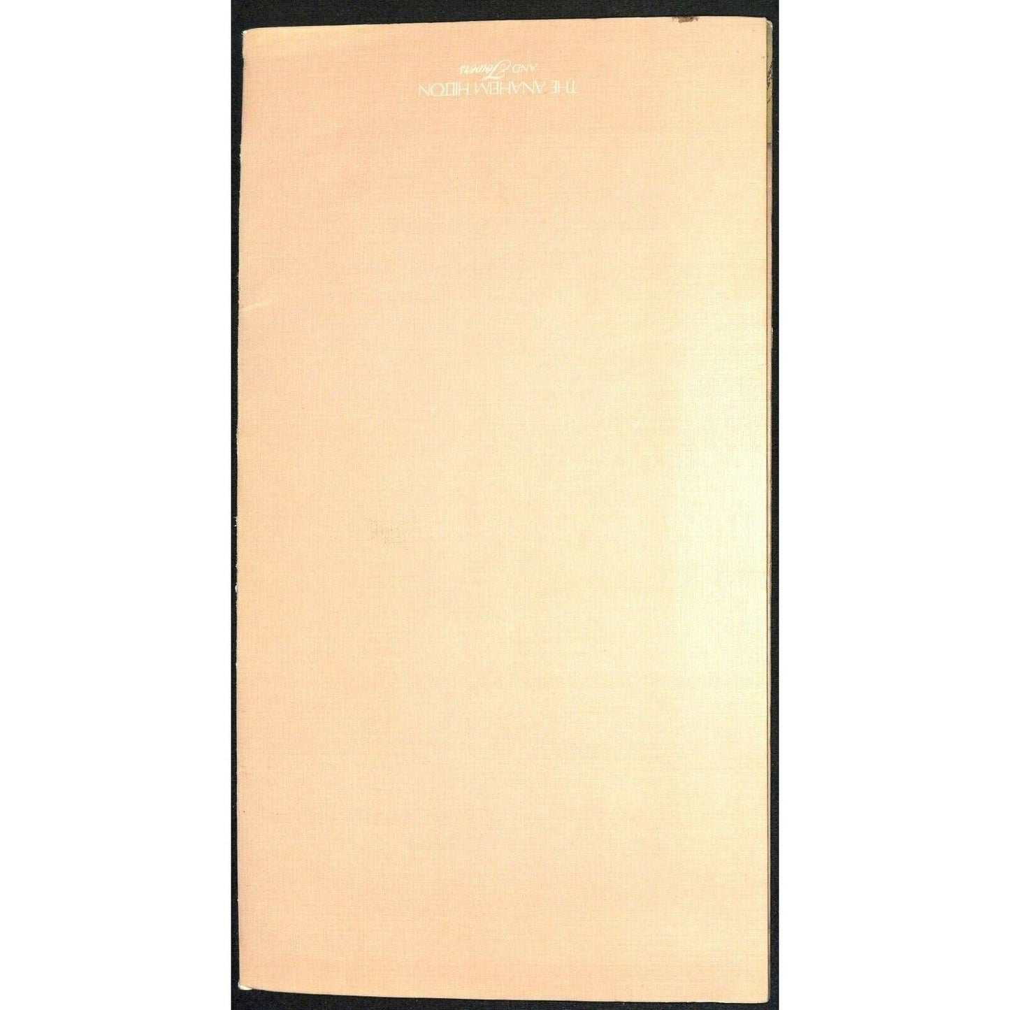 Pavia Anaheim Hilton Menu Restaurant Scarce Vintage 1992 Signed by Chef
