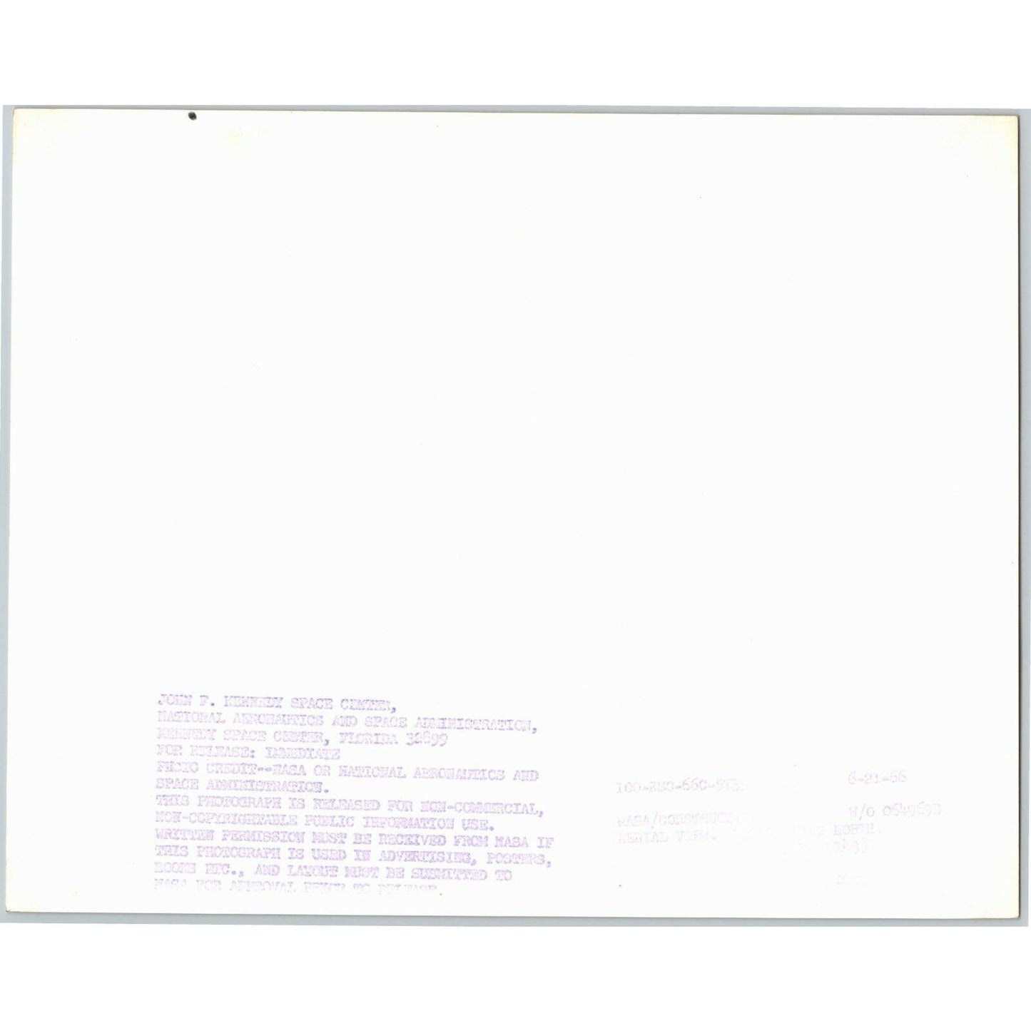Original NASA Apollo Era 1966 8 x 10 Photograph - Ariel View KSC Construction