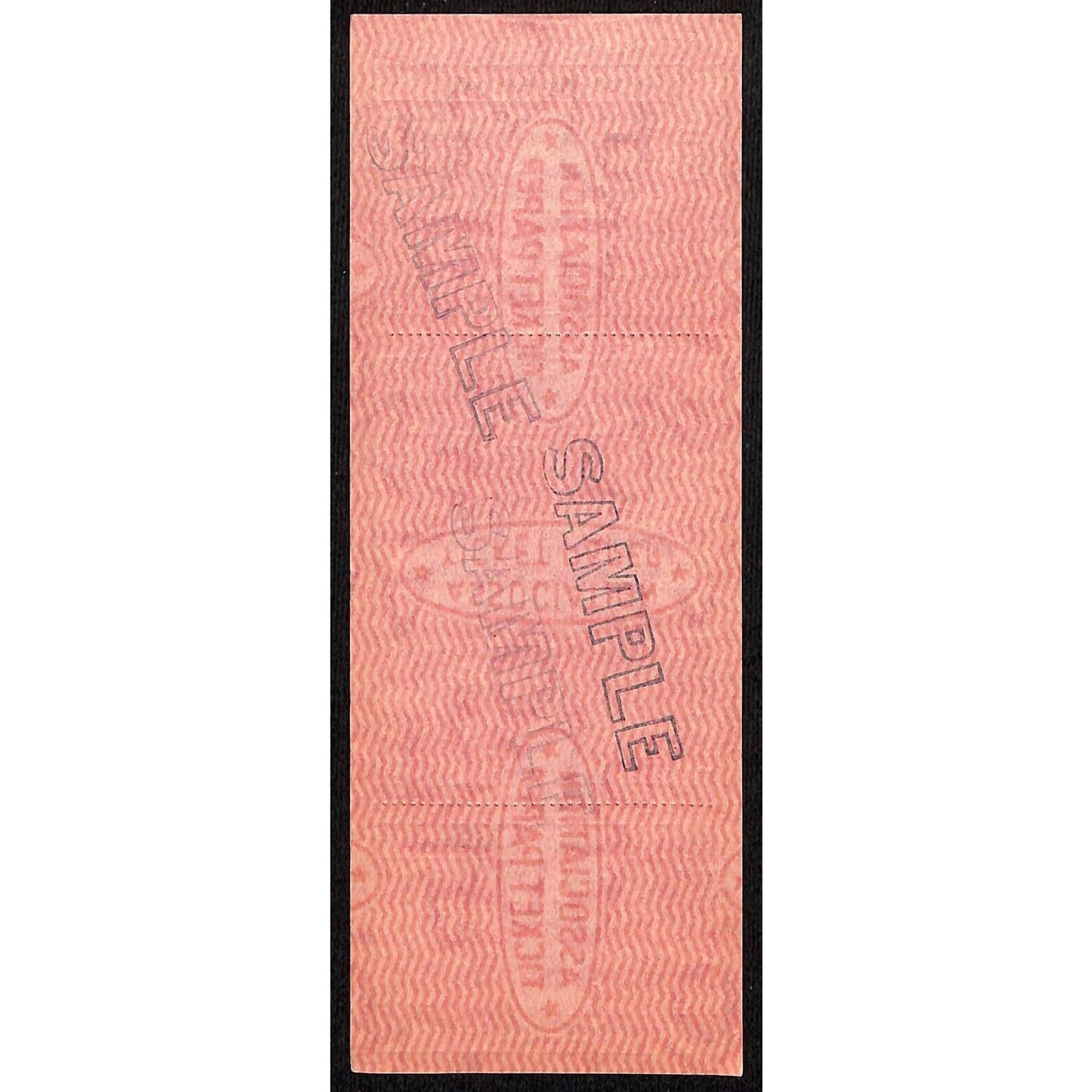 New York Central Railroad RR Canada Unused SAMPLE Excursion Ticket c1955 #56910