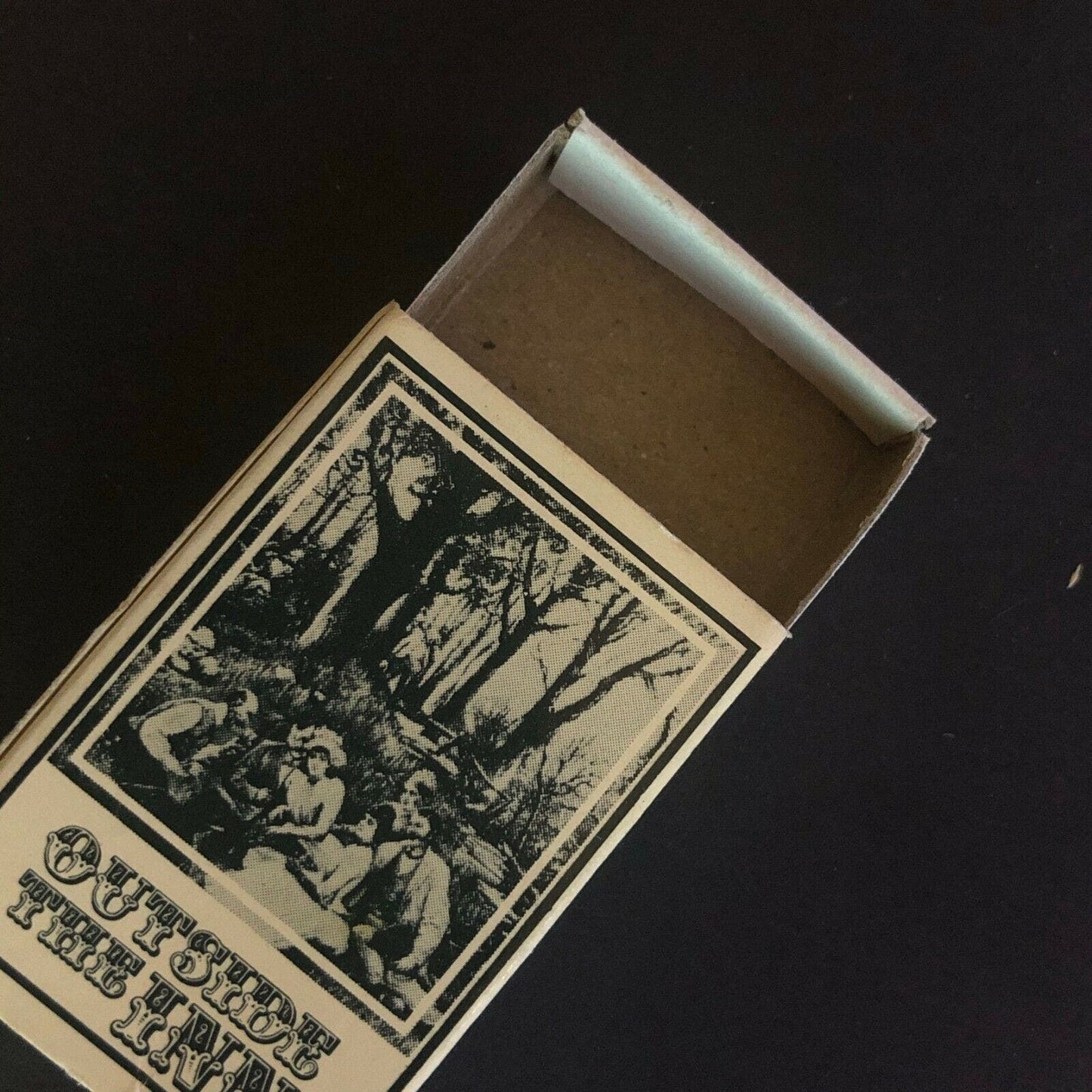 c1970's-80's Wooden Matchbox Matchbook "The Saw Mill Restaurant" Sarasota