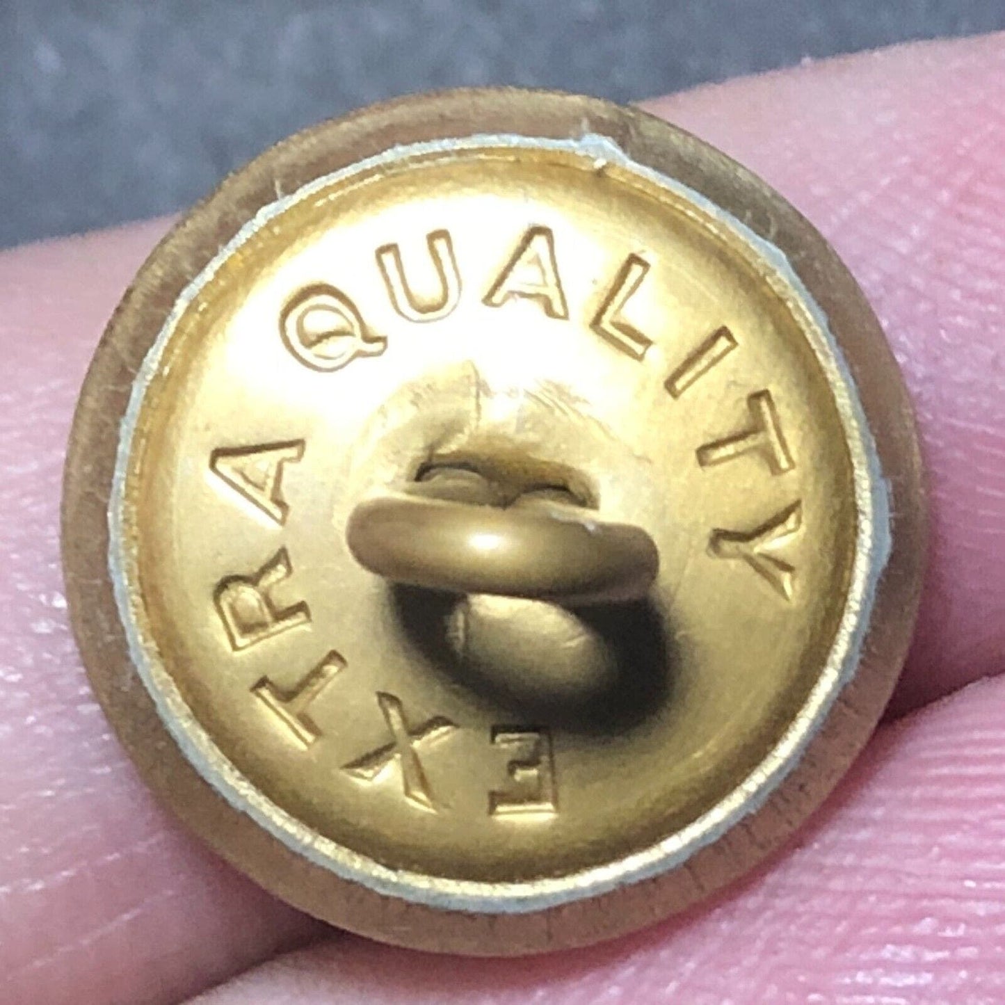 New York New Haven Hartford NH Railroad Brass Uniform Button 1/2" dia. Extra Q