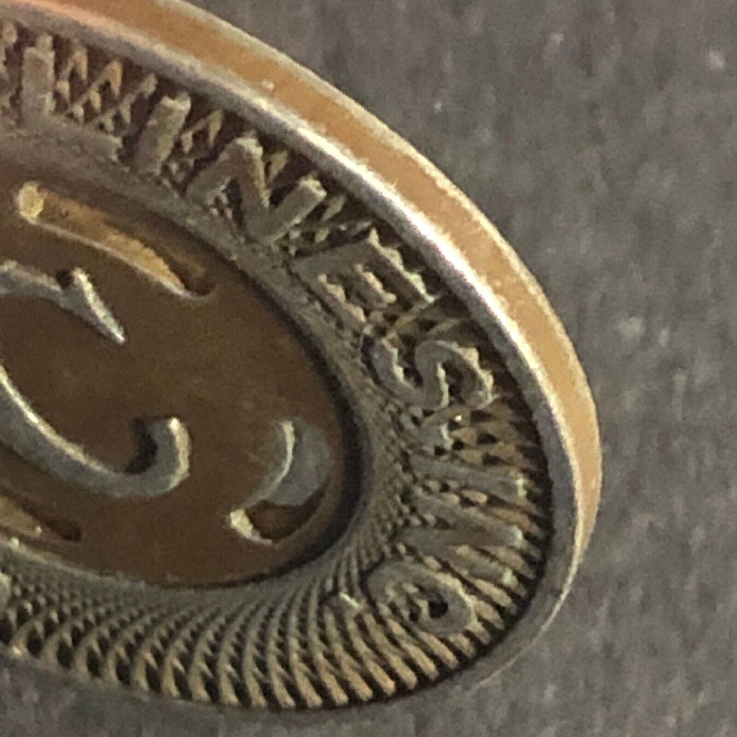 Canton City Lines Inc. "C" G/F One Fare Brass Transit Token 22.80mm