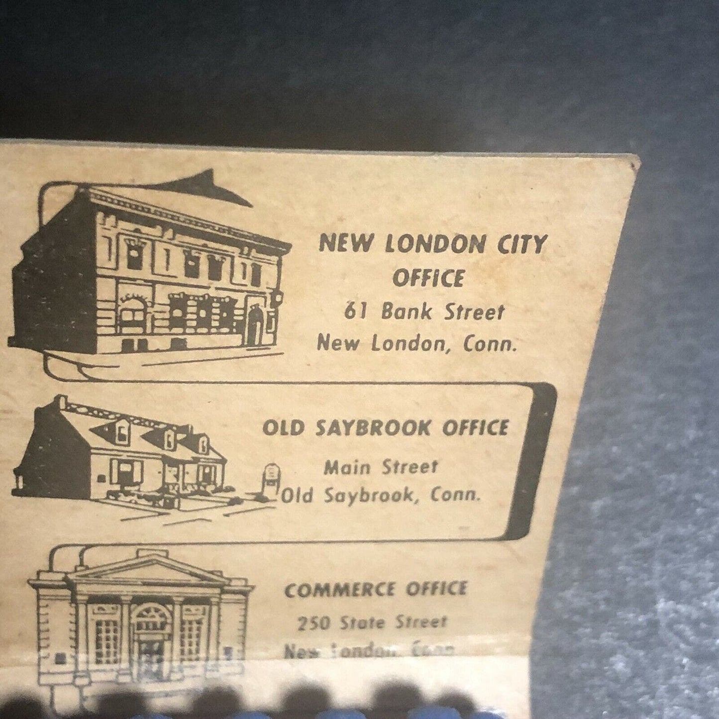 1950's-60's Full Matchbook - "Hartford National Bank & Trust"