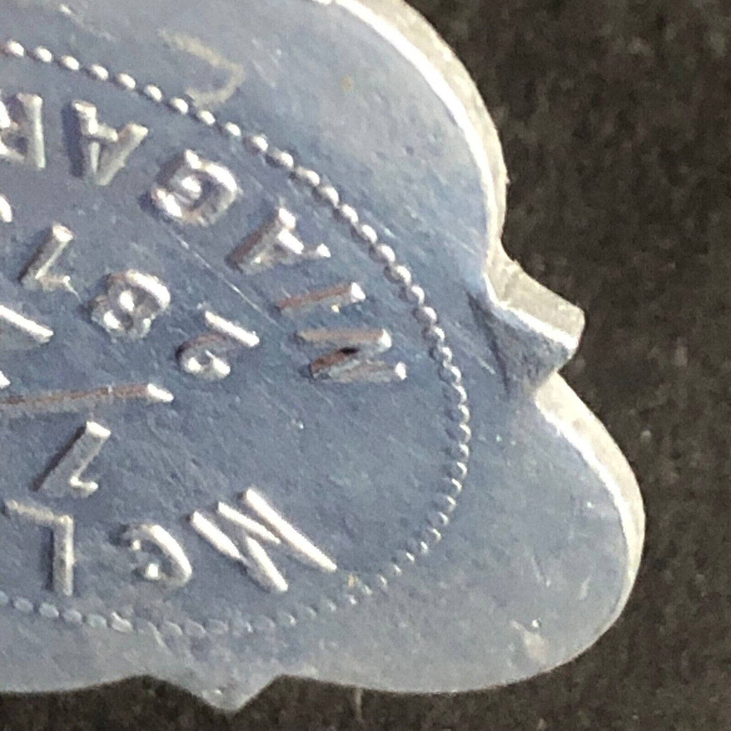 McLaren 1/2 2813 Niagara (Buffalo or Tonawanda NY?) Scalloped Alum Token 27.6mm