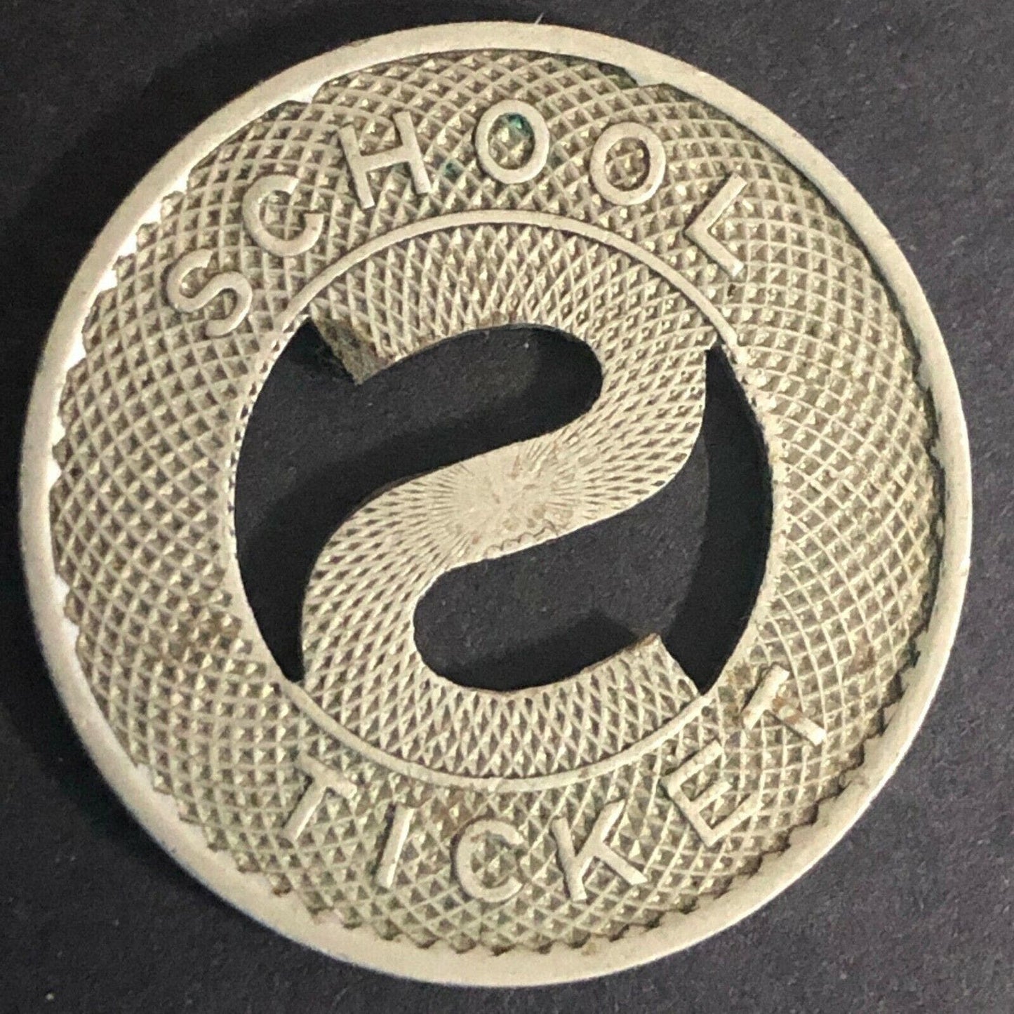 Vintage 23mm Seattle Municipal Railway "Student Ticket" Brass Token