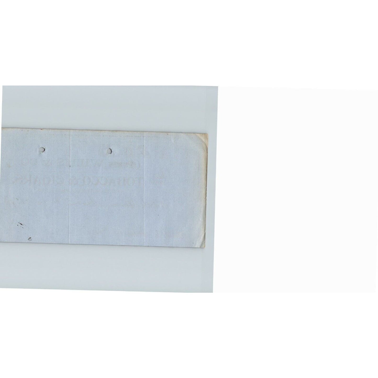 1897 Letterhead Billhead Willis & Co. Tobacco Cigars Baltimore Ephraim Baker*