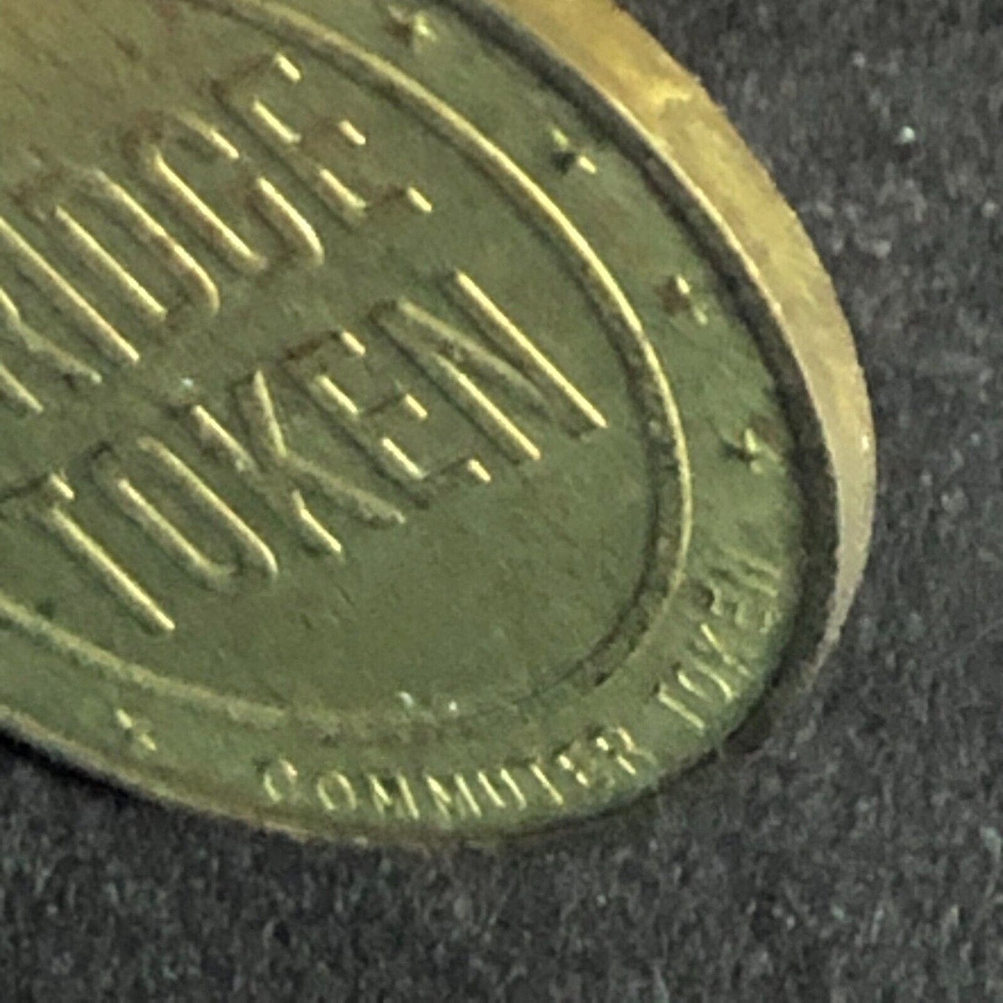 Delaware Joint Toll Bridge (PA. & NJ. ) Brass G/F One Passage Token - 20mm