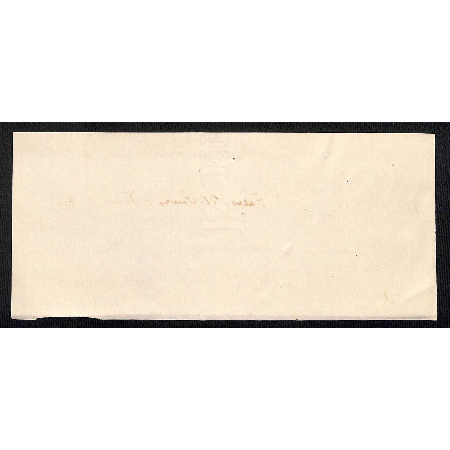 Great Falls Montana 1891 Bach, Cory & Co. / Water Power - Payment Receipt