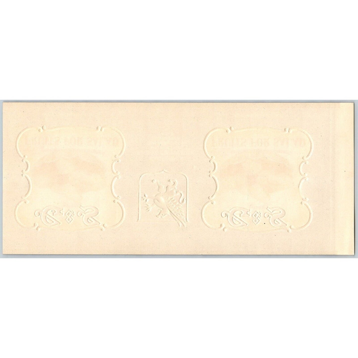 G & S Fruits for Salad w/ Gilt Griffon Paper Can Label Emb. c1920's-30's Scarce