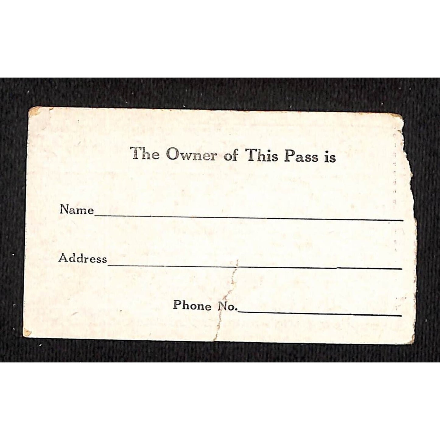 Des Moines Railway Company 1931 Nov. Weekly Pass Fare Ticket #08609