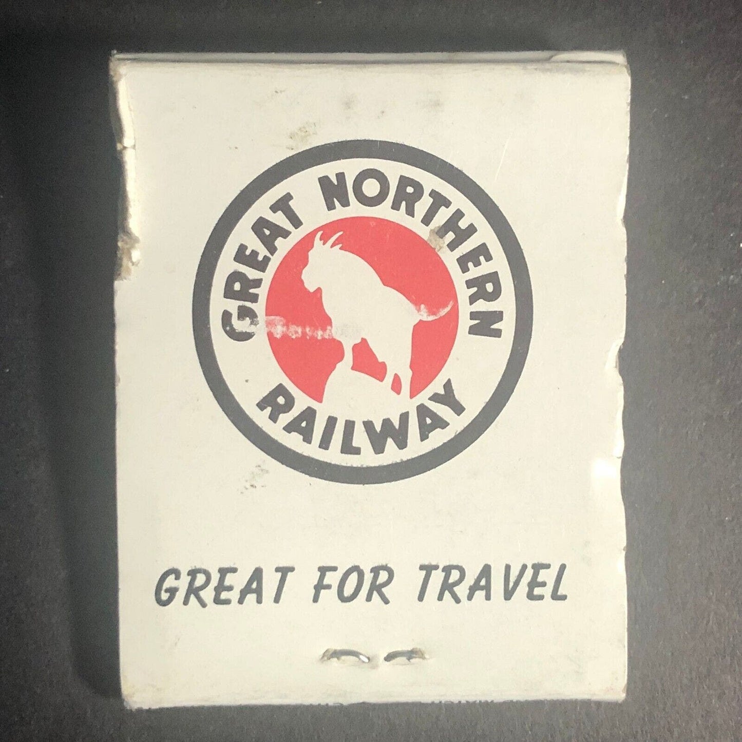 Great Northern Railway "Rocky" Full 20-Str Matchbook c1960's Damage
