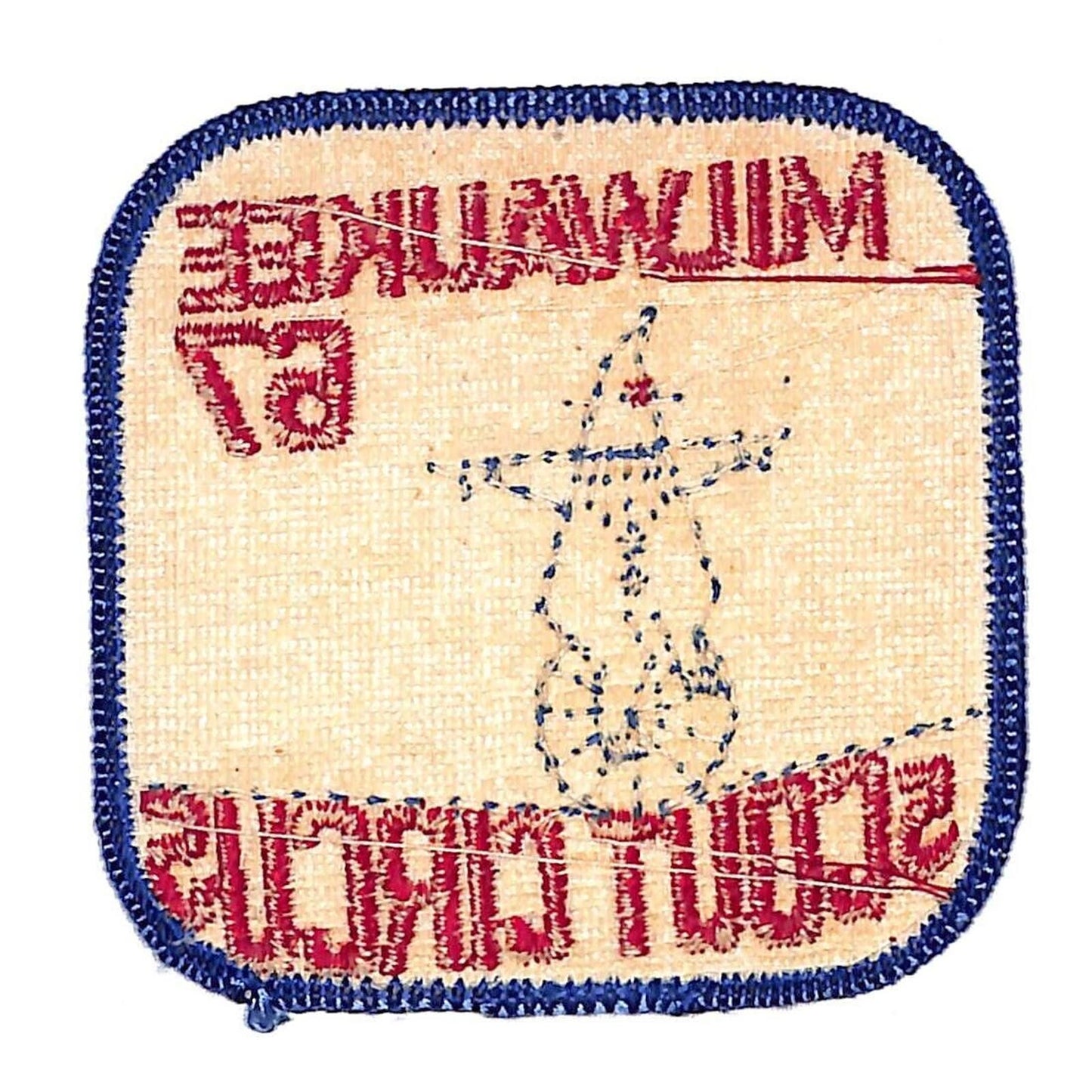 BSA Patch Milwaukee 1967 Scout Circus - Unicyclist Clown on Tightrope - Scarce