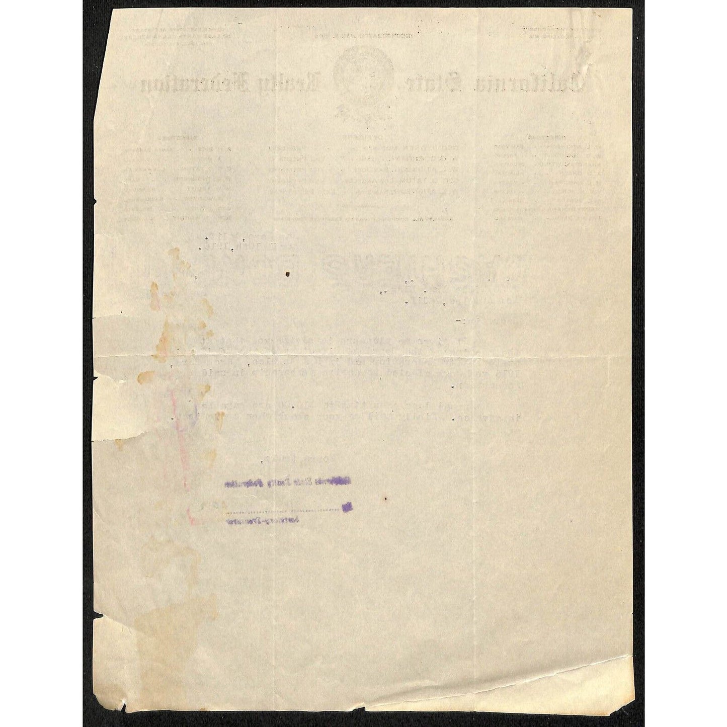 California State Realty Federation Los Angeles 1916 Letterhead R.A. Rowan