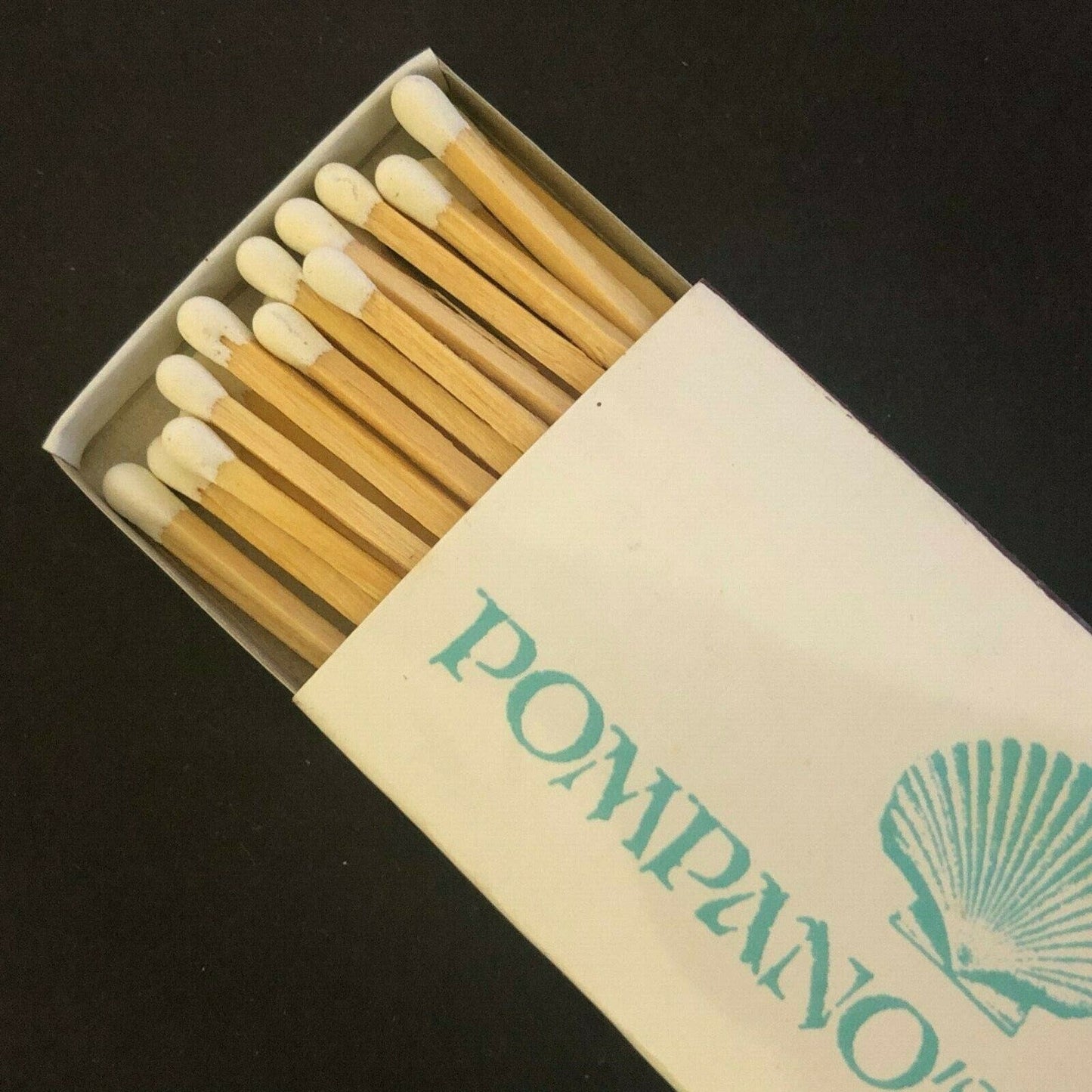 c1990's Wooden Matchbox Matchbook - La Fuente / Pompano's Restaurants Atlanta