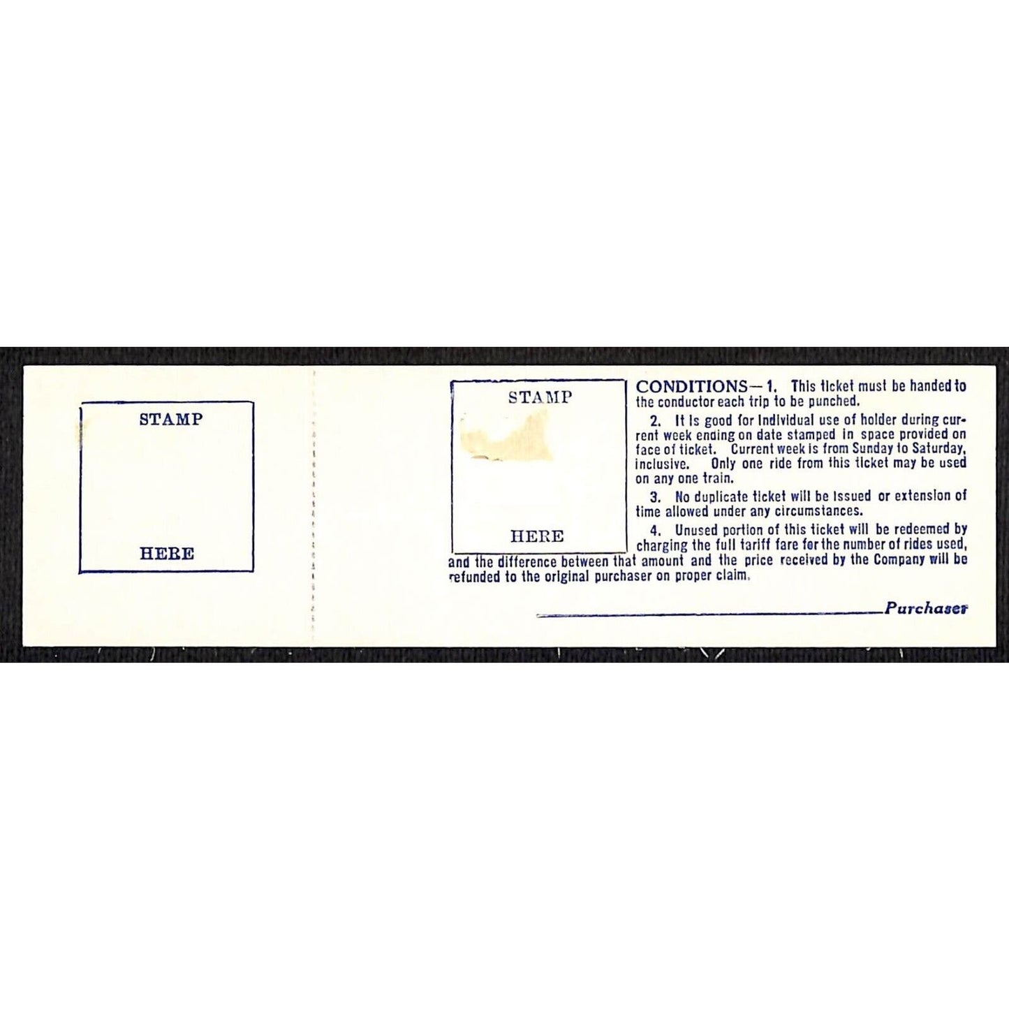 Chicago Aurora and Elgin Railway (1902-57) 10 Ride Ticket Wheaton / Aurora