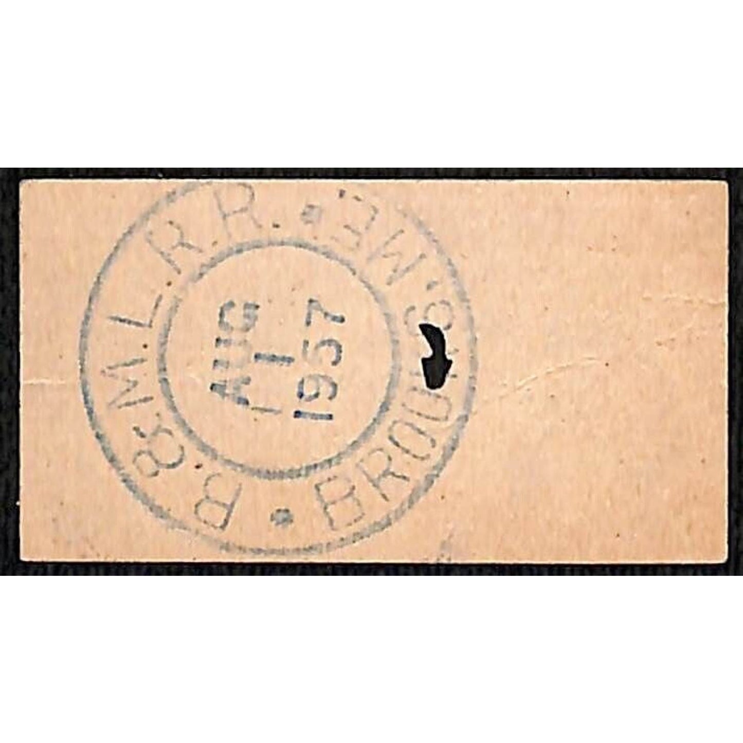 1957 Belfast and Moosehead Lake Railroad Ticket Brook, ME #2578