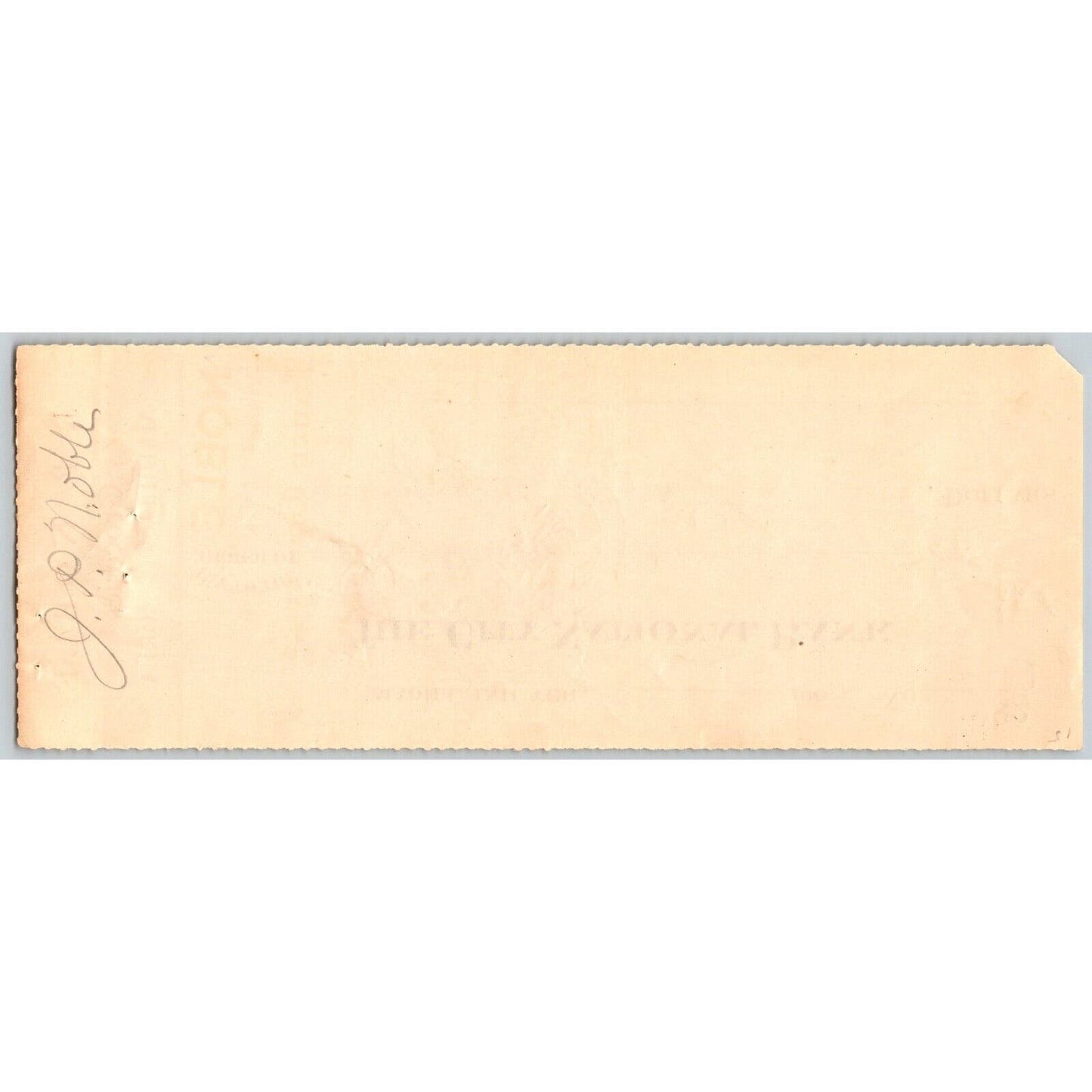 Madill, OK 1908 Indian Territory* J.P. Noble Groceries Bank Check Scarce