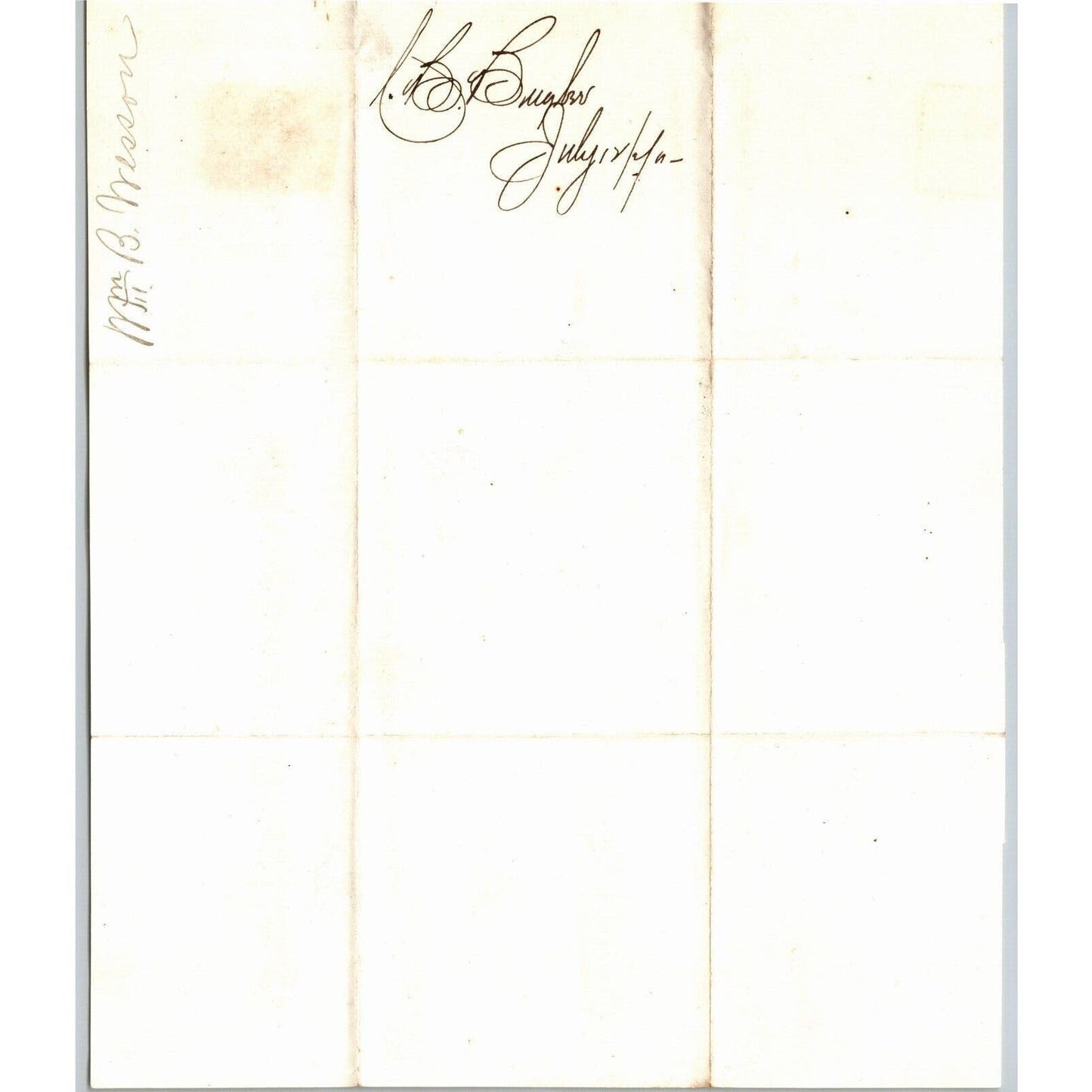 Detroit Letterhead - Bugbee & Sterling "Plastic Slate Roofers" 1870 w/ Rev Stamp