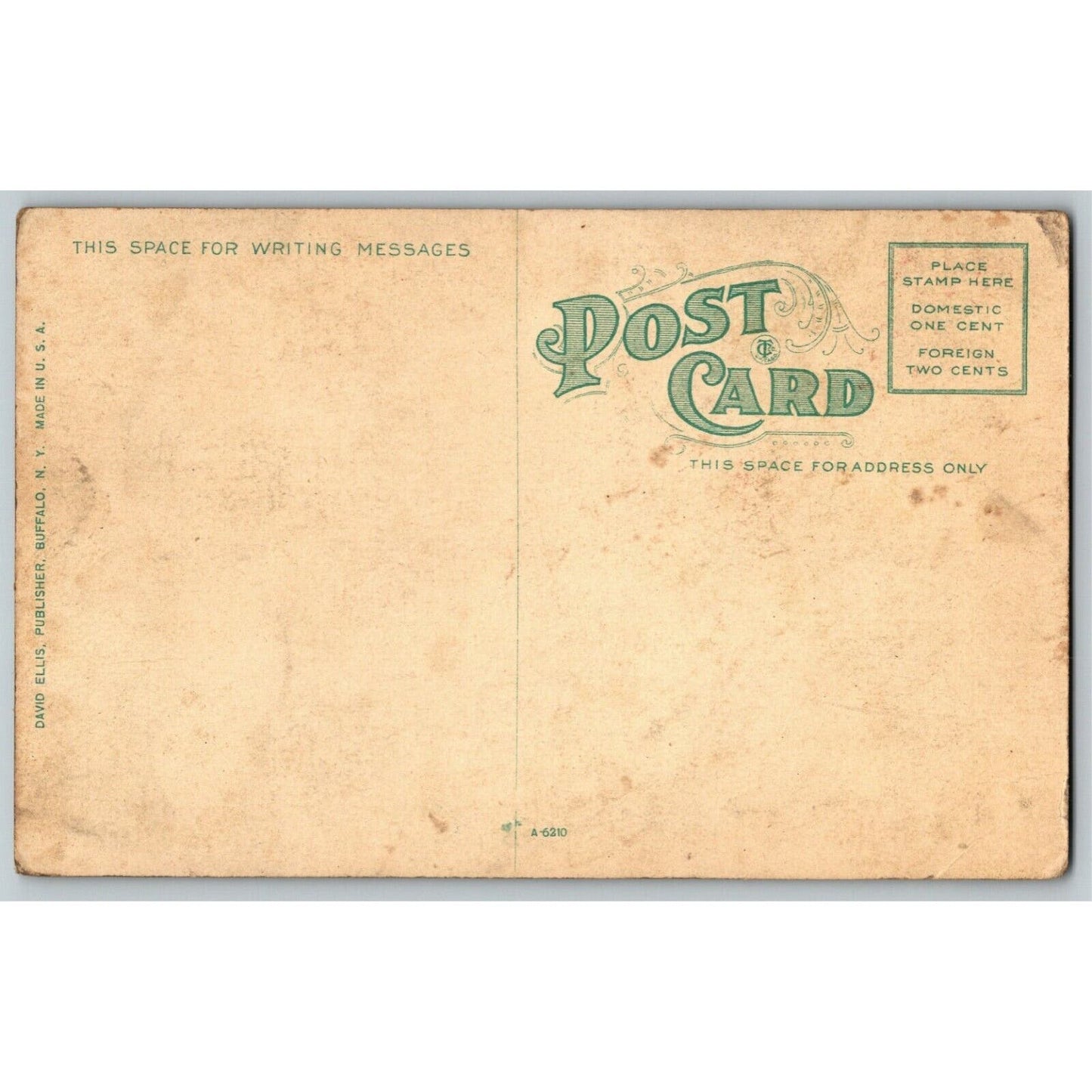 c1907-1915 Gates Circle, Buffalo, NY - Park / Water Fountain Postcard - Unposted