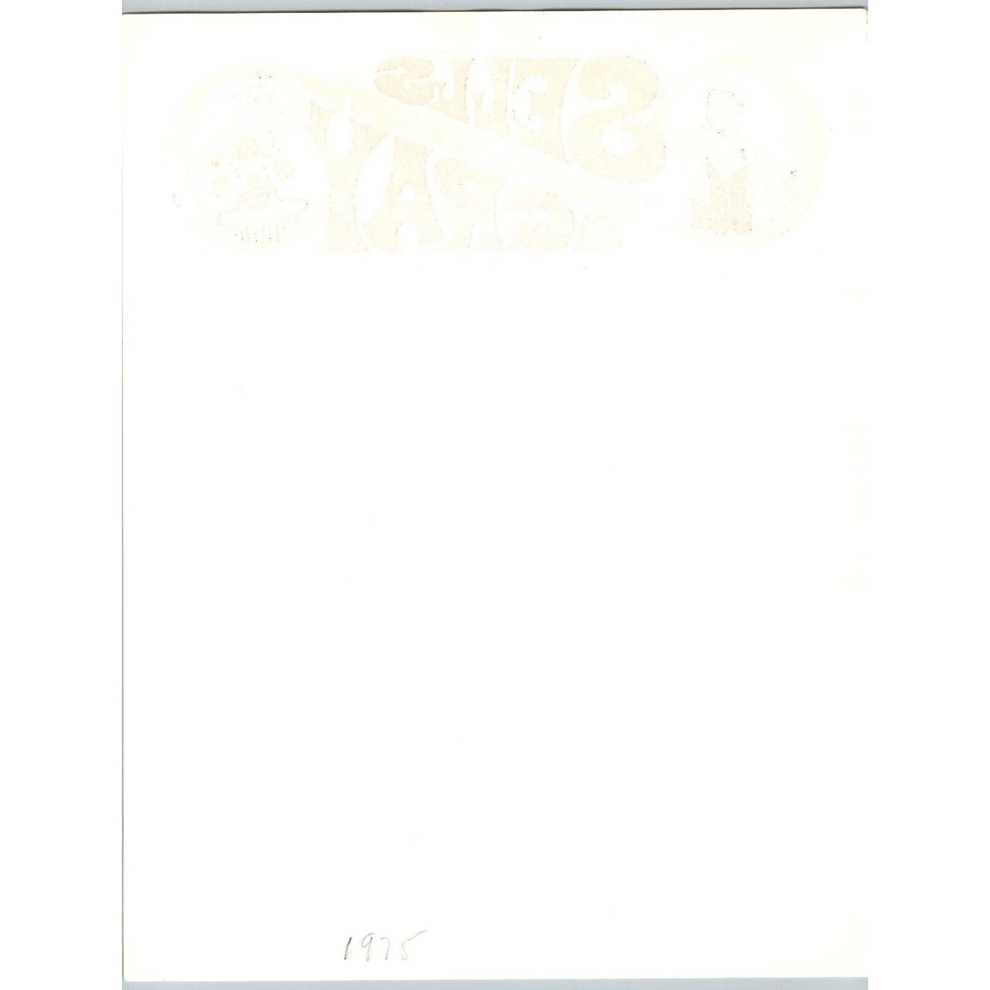 Sells 3 Ring Circus Letterhead 1973 Clown Elephants Ringmaster Scarce