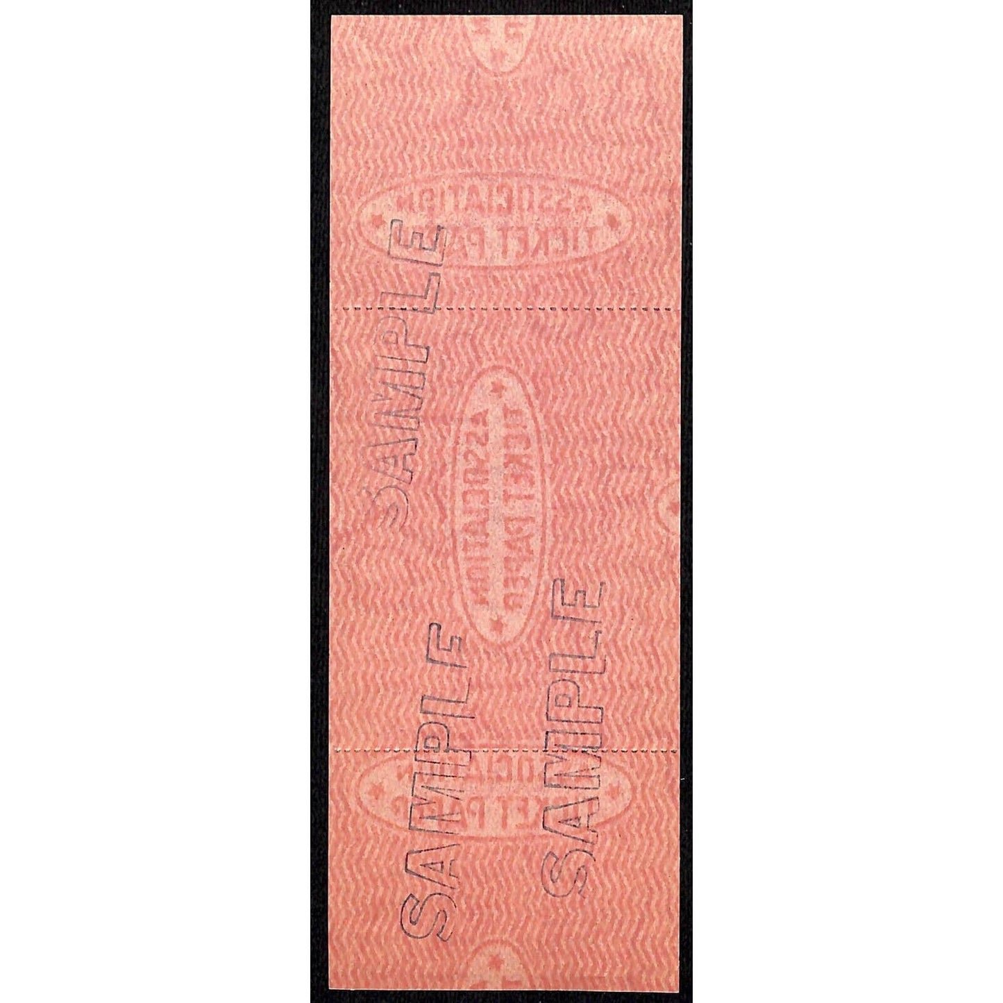 New York Central Railroad RR Canada Unused SAMPLE Excursion Ticket c1967 #49322