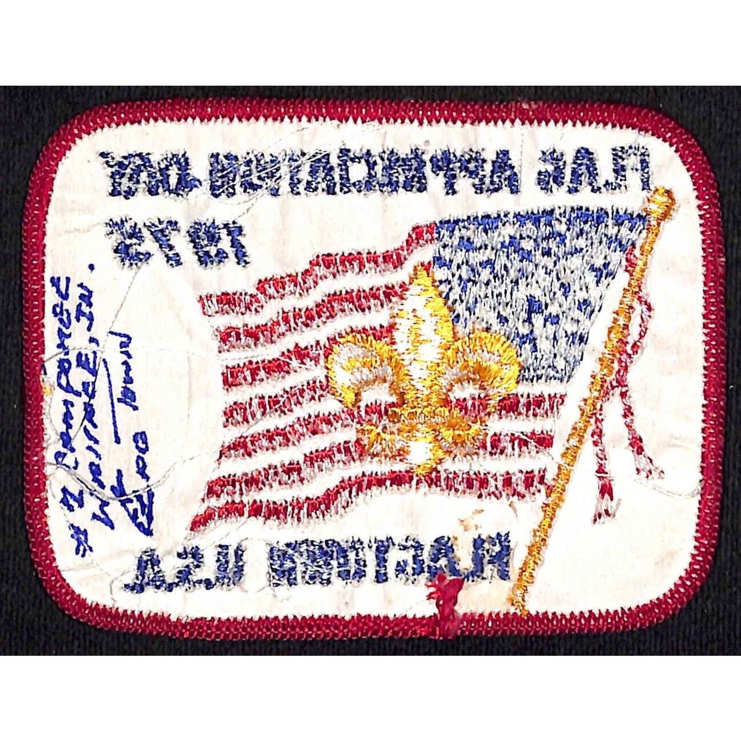 BSA Patch Flagtown U.S.A. (Wallace, IN Camporee) Flag Appreciation Day 1975