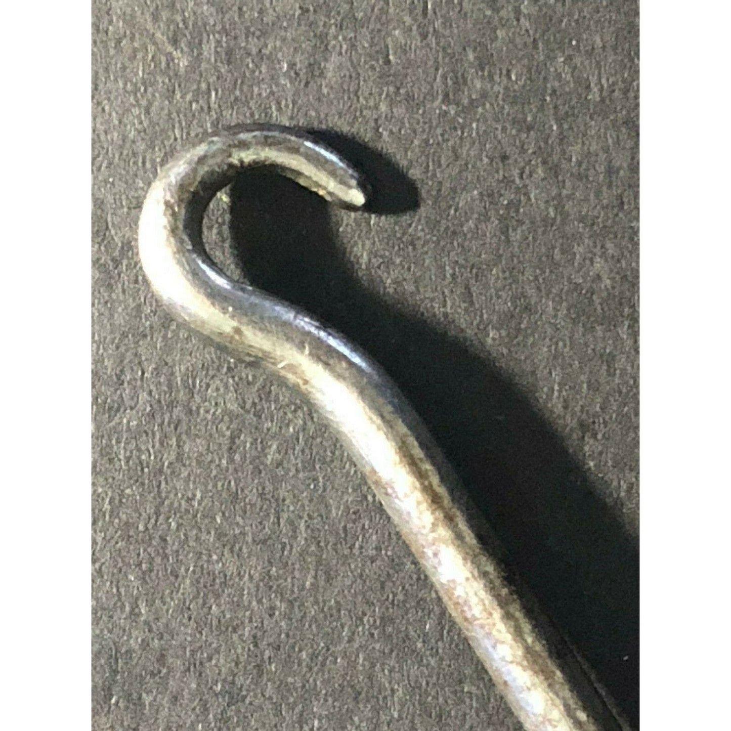 Vintage 4" Button Hook w/ Wooden Handle