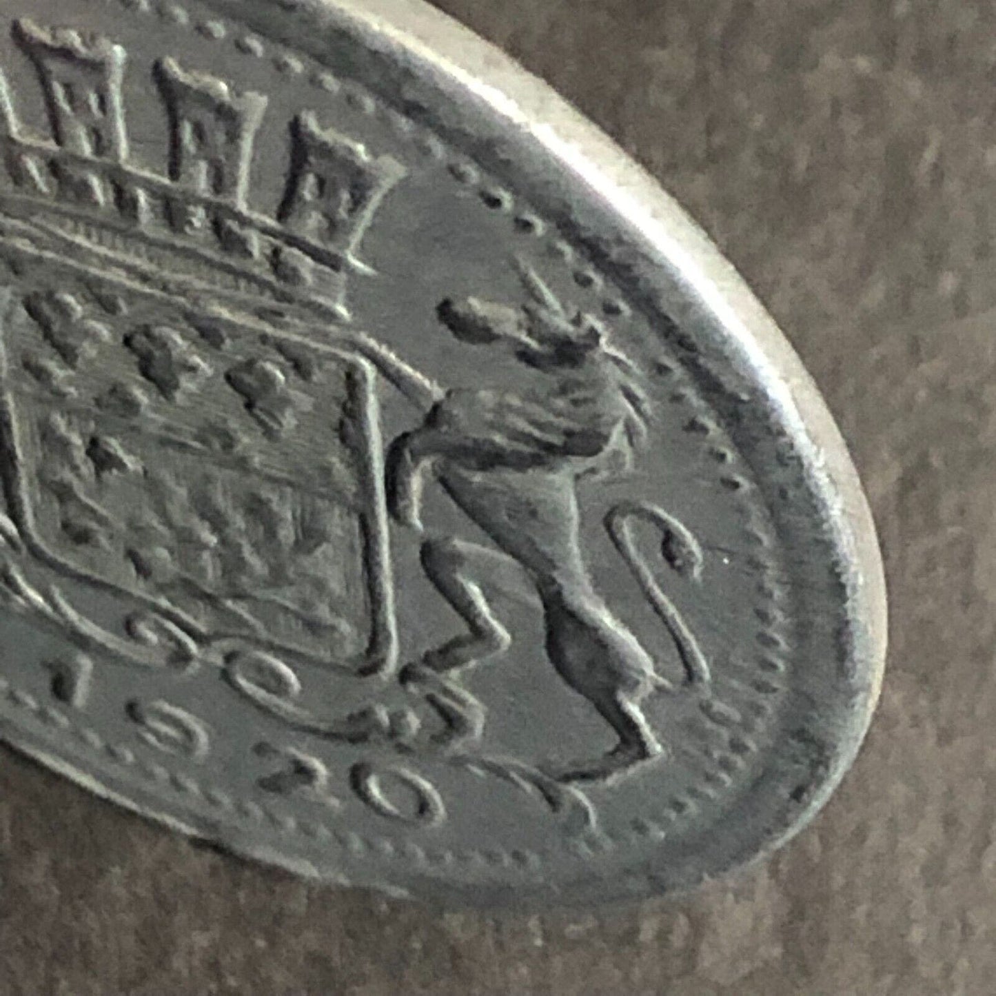 1920 French Chambre De Commerce Amiens 10 Centimes Alum Token 26.5mm