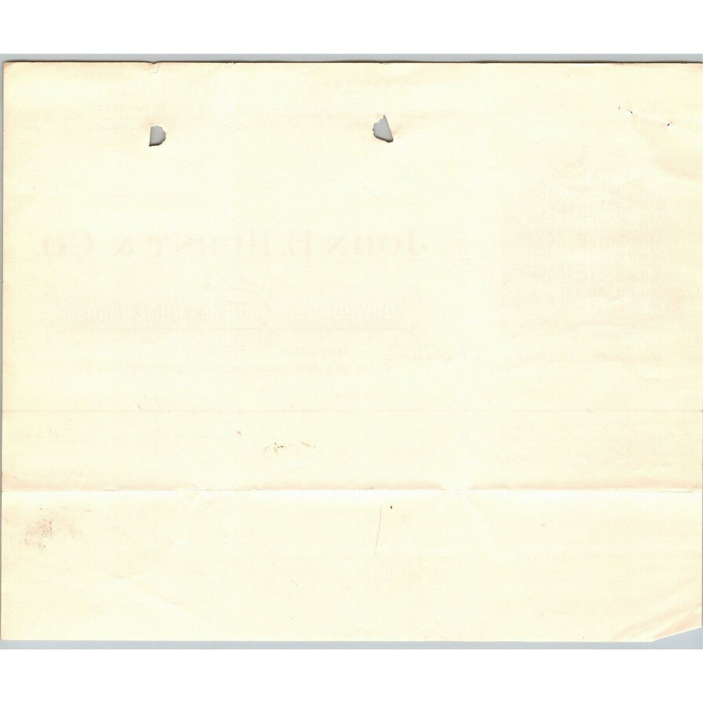 1898 $6.75 Letterhead Billhead John E. Hurst Notions Baltimore Ephraim Baker*