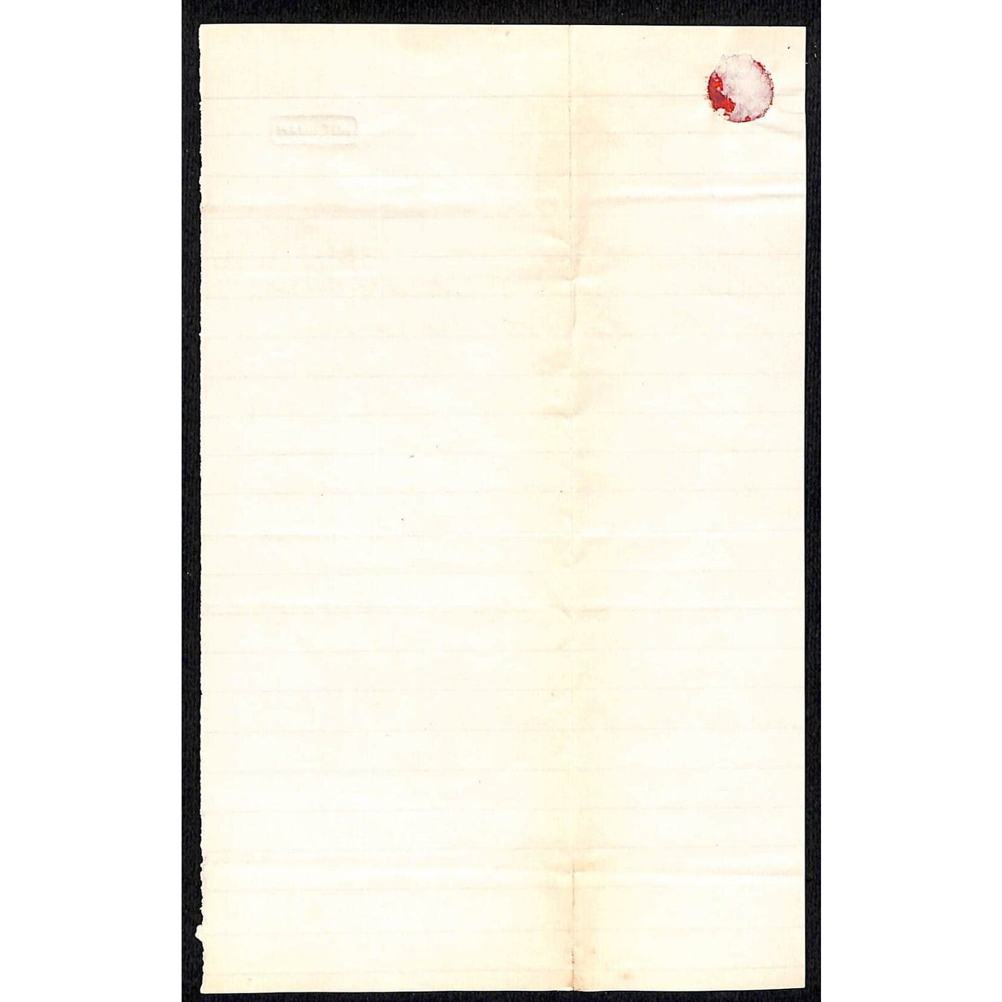 1887 Queens, NY Hand Written Notarized Legal Document re: Estate w/ Small Seal
