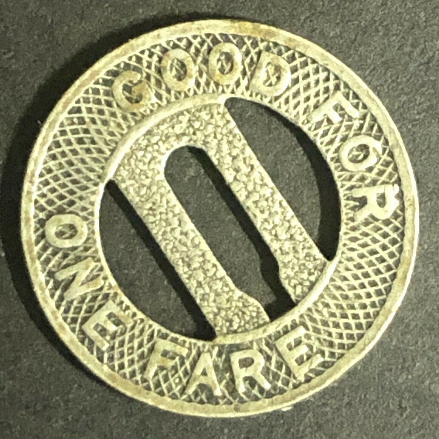 c1920-40's 16mm "Connecticut Company" G/F One Fare - Brass Transit Token - CT