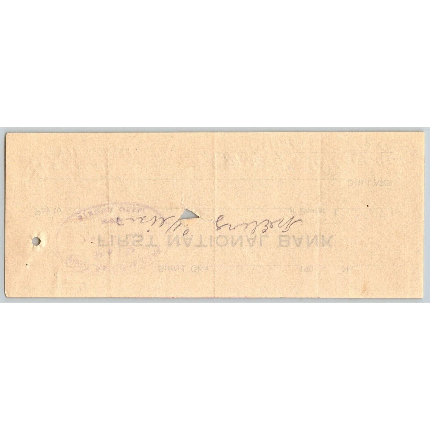Stroud, Oklahoma Territorial 1904 Bank Check Stroud State Bank
