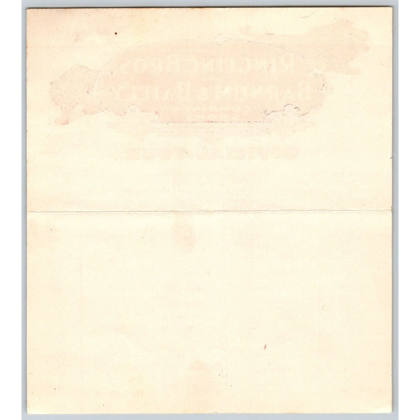 1947 Ringling Bros Barnum Bailey Circus Route Card Nashville Atlanta Knoxville